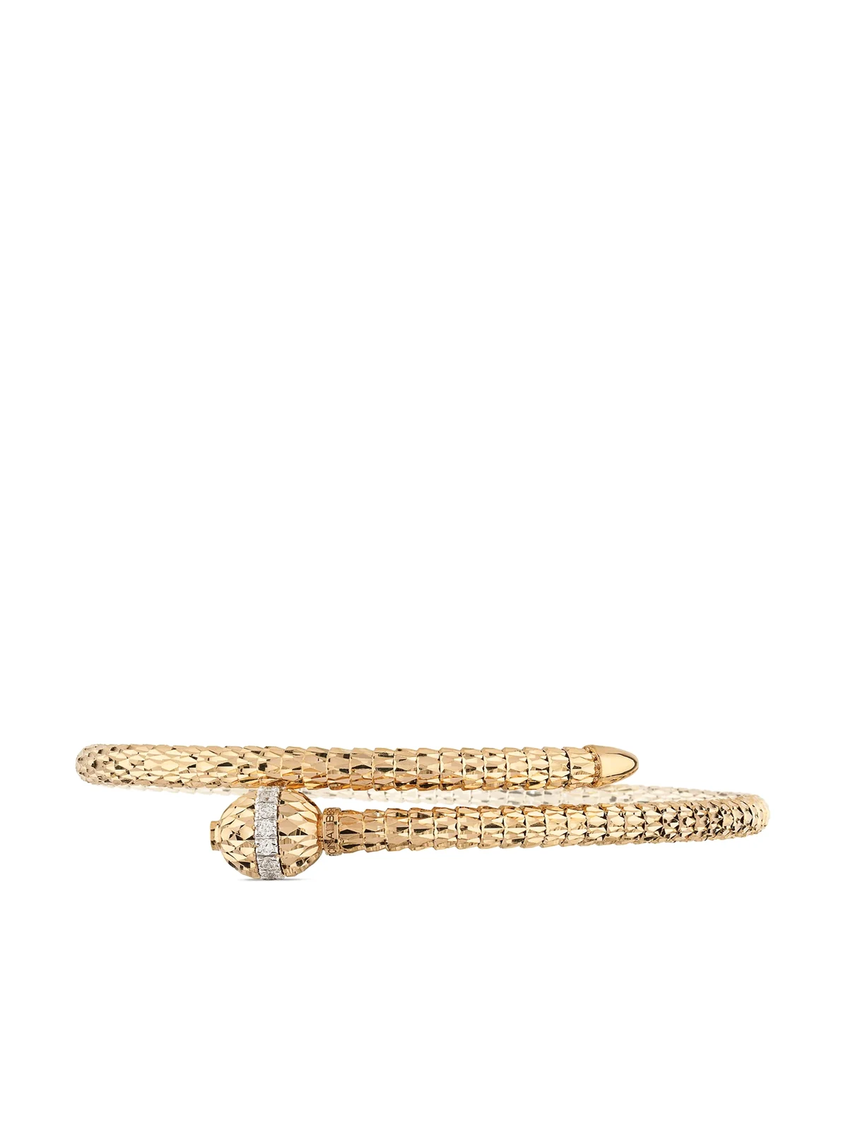 18kt yellow gold Ophidia diamond bracelet