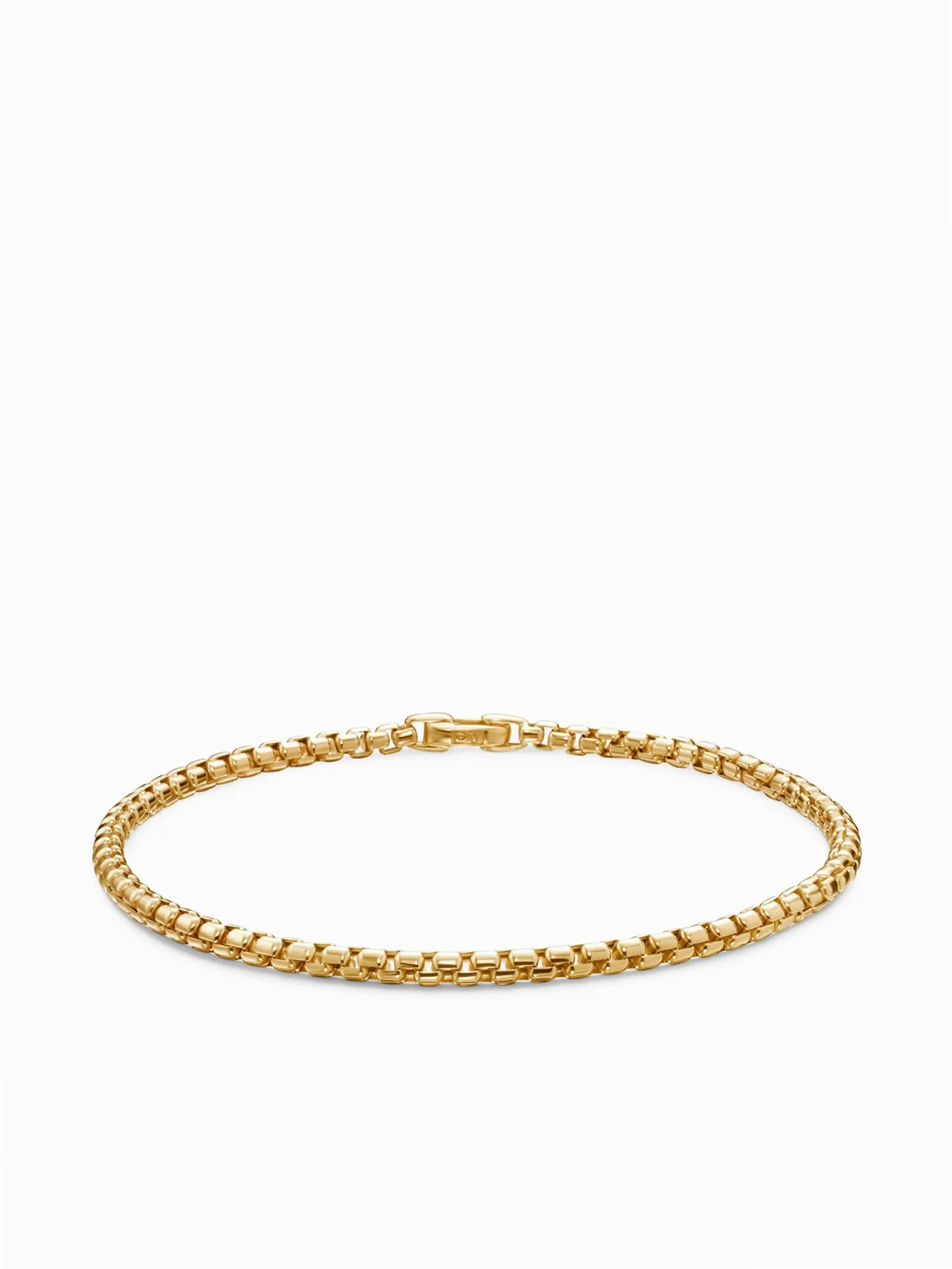 18kt yellow gold DY Bel Aire Box Chain bracelet (2.7mm)