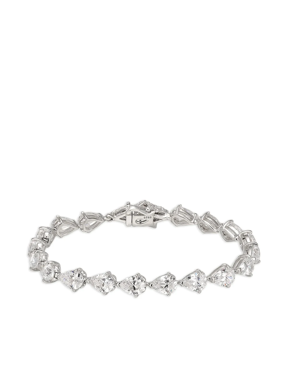 Nova Eternity Armband mit Diamanten aus Rhodium-Vermeil