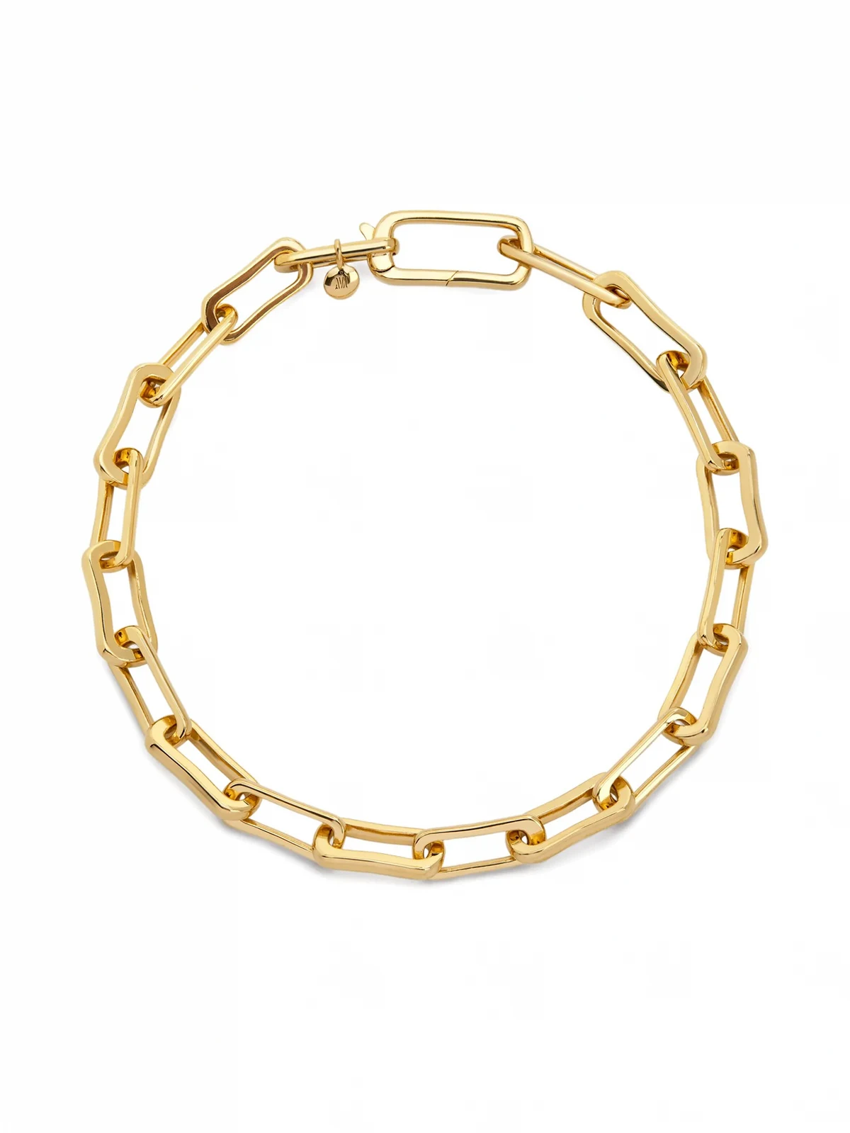 18k gold vermeil Alta rectangle-link chain bracelet