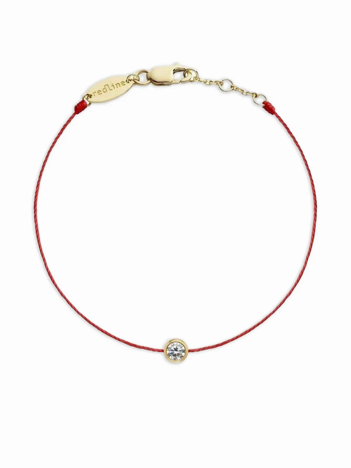 18K yellow gold cord diamond bracelet