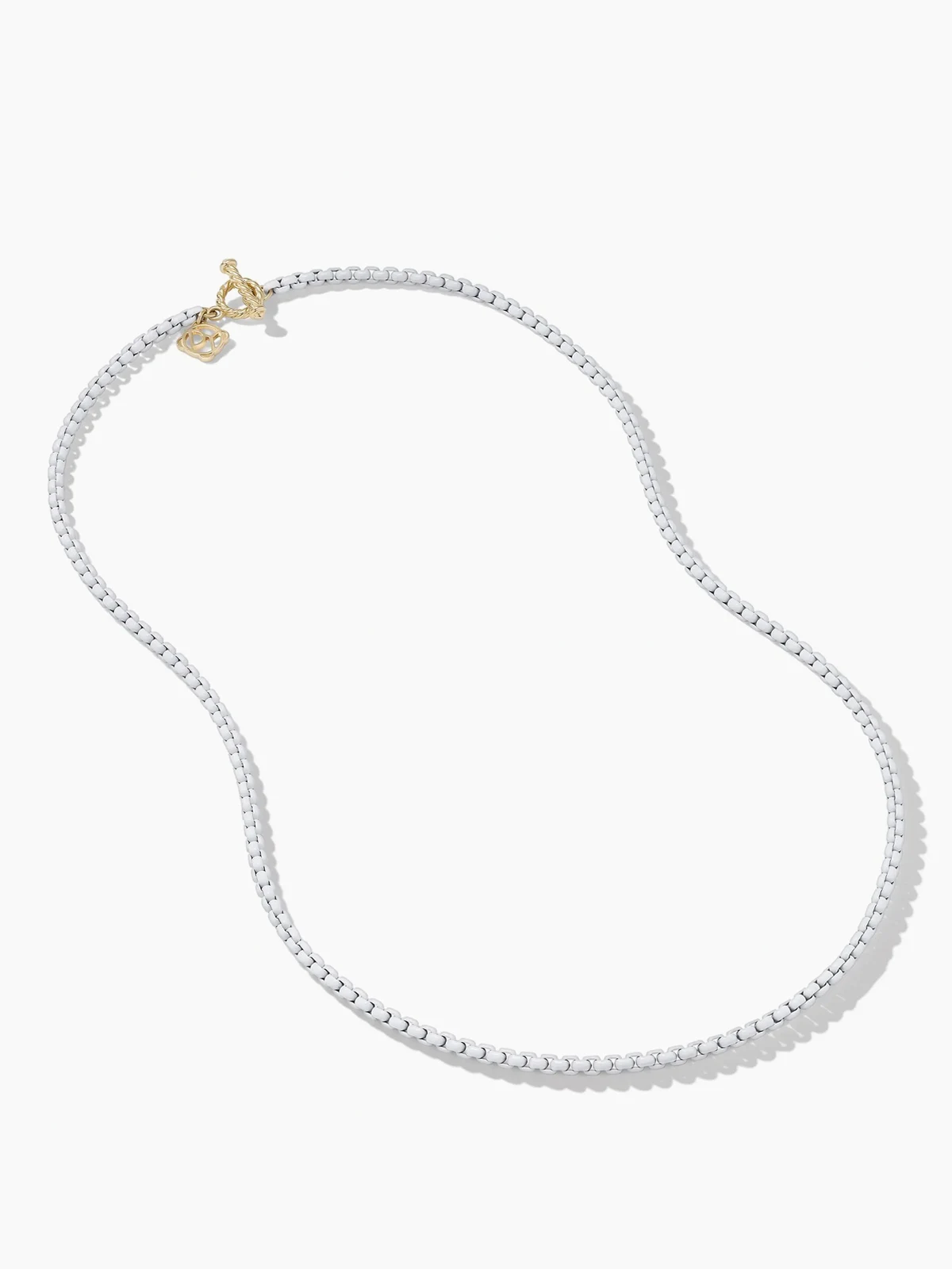 14kt DY Bel Aire Box Chain Gelbgold- und Edelstahlkette 2,7mm