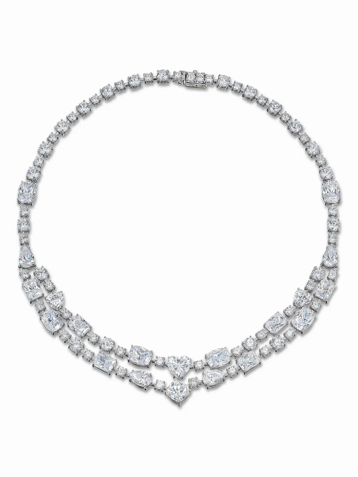 Love Heart Choker mit Diamanten