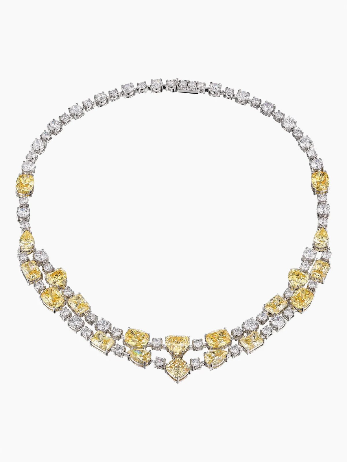 Canary Love Heart Choker mit Diamanten