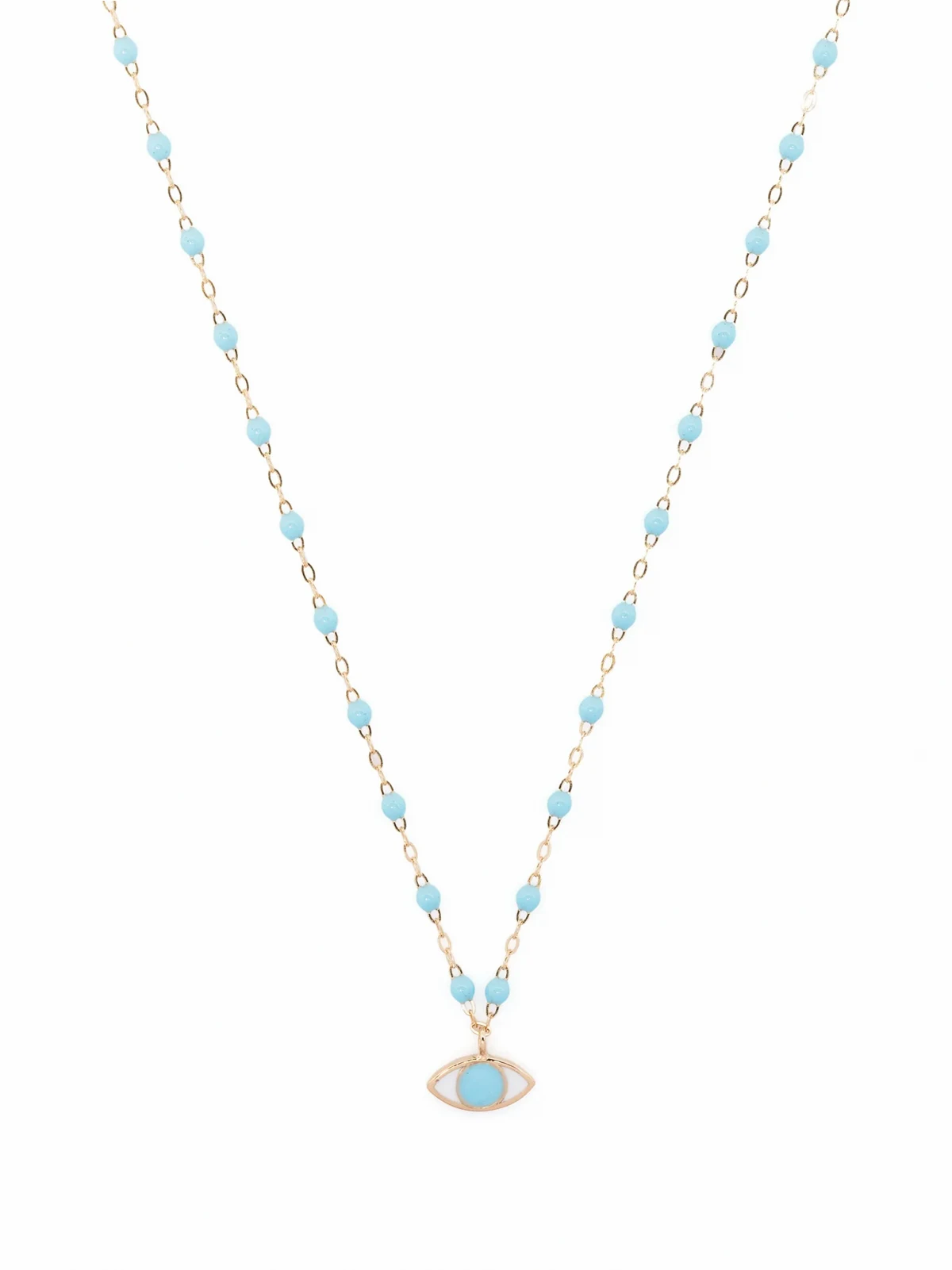 18kt yellow gold Eye Classic Voyage beaded necklace