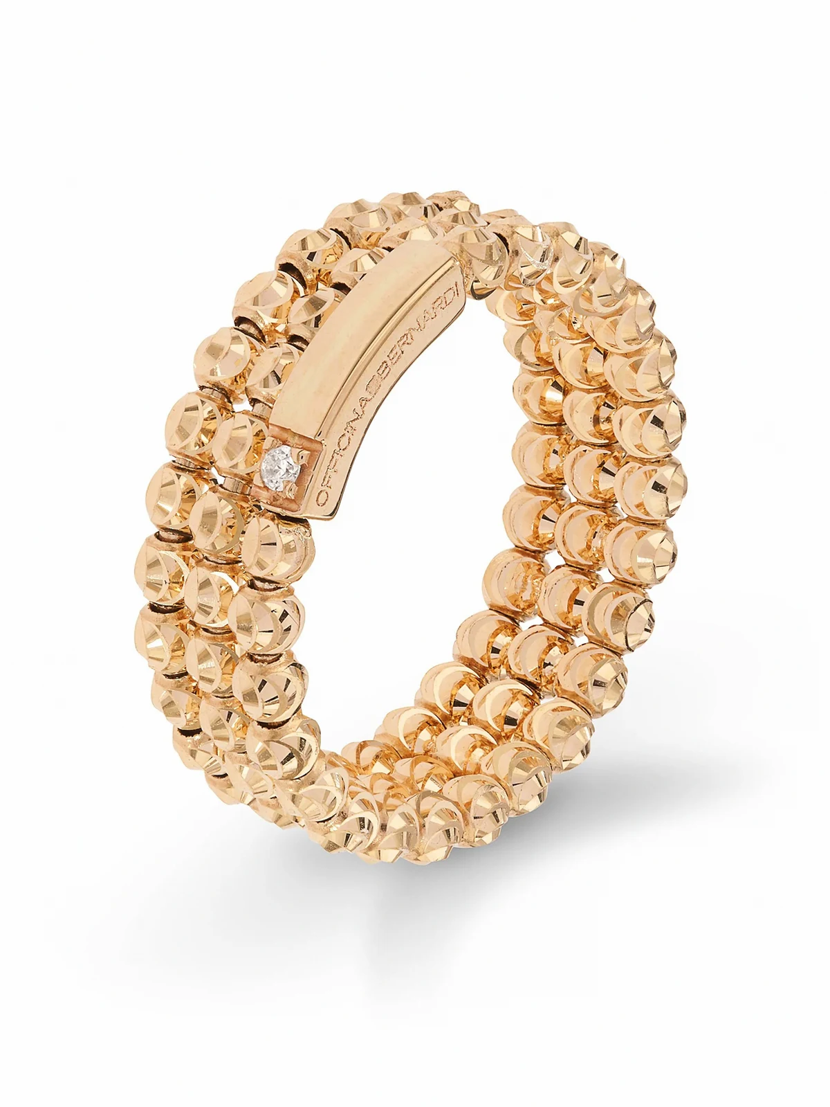 18kt yellow gold Moon diamond ring