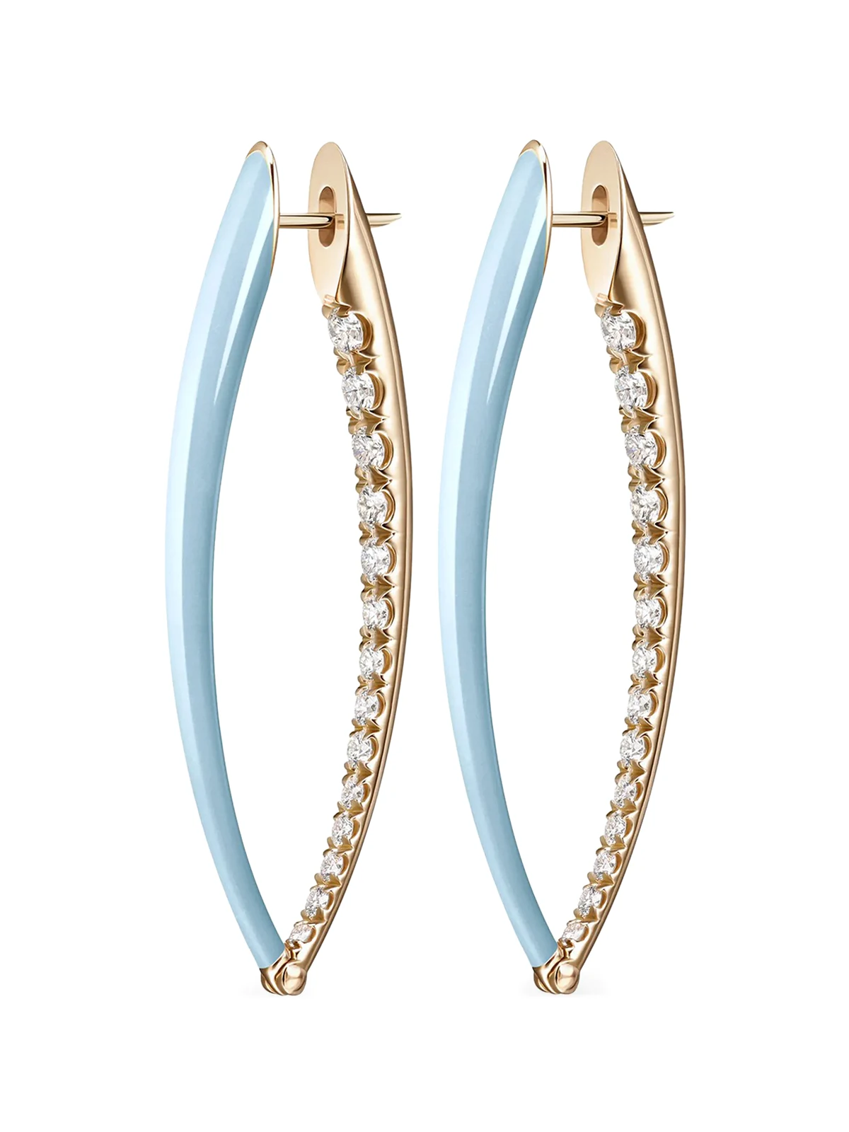 18K yellow gold diamond Cristina earrings
