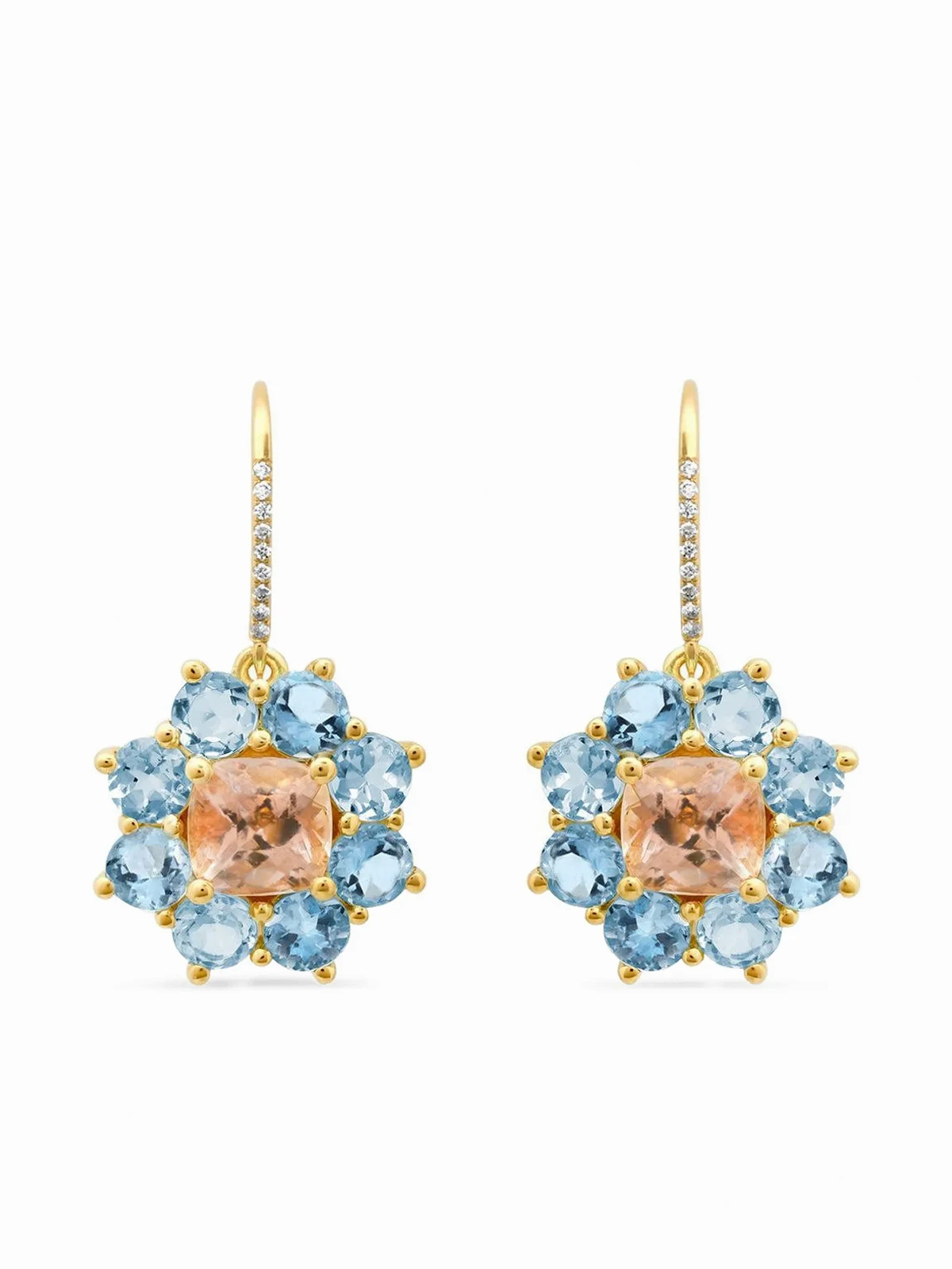 Petite Flower Ohrringe mit Steinen