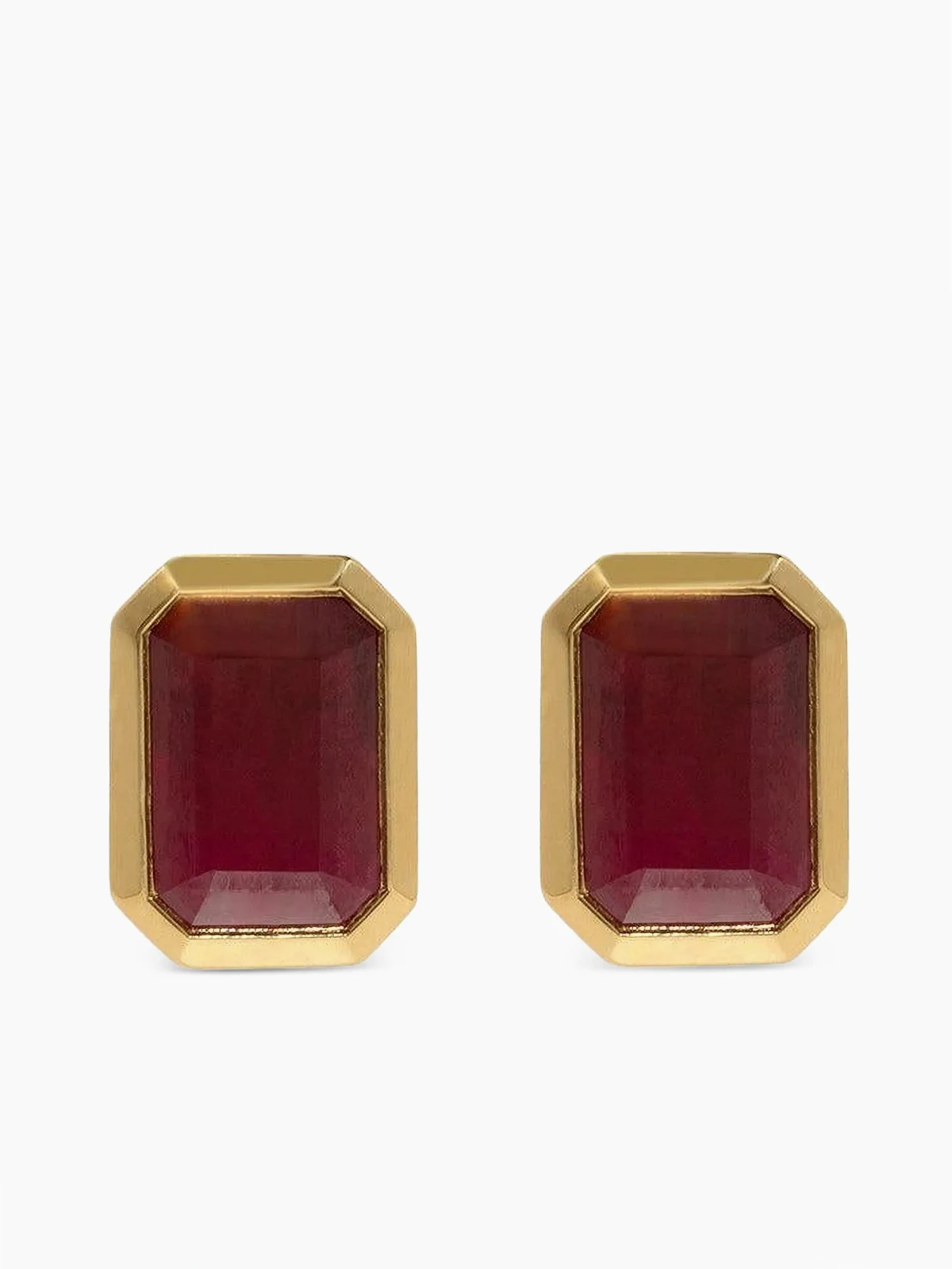ruby stud earrings