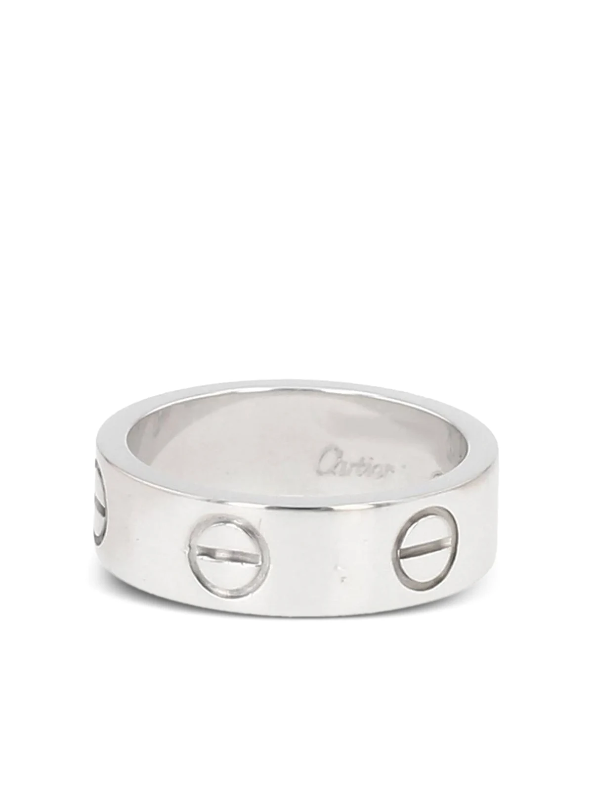 1990 white gold Love ring