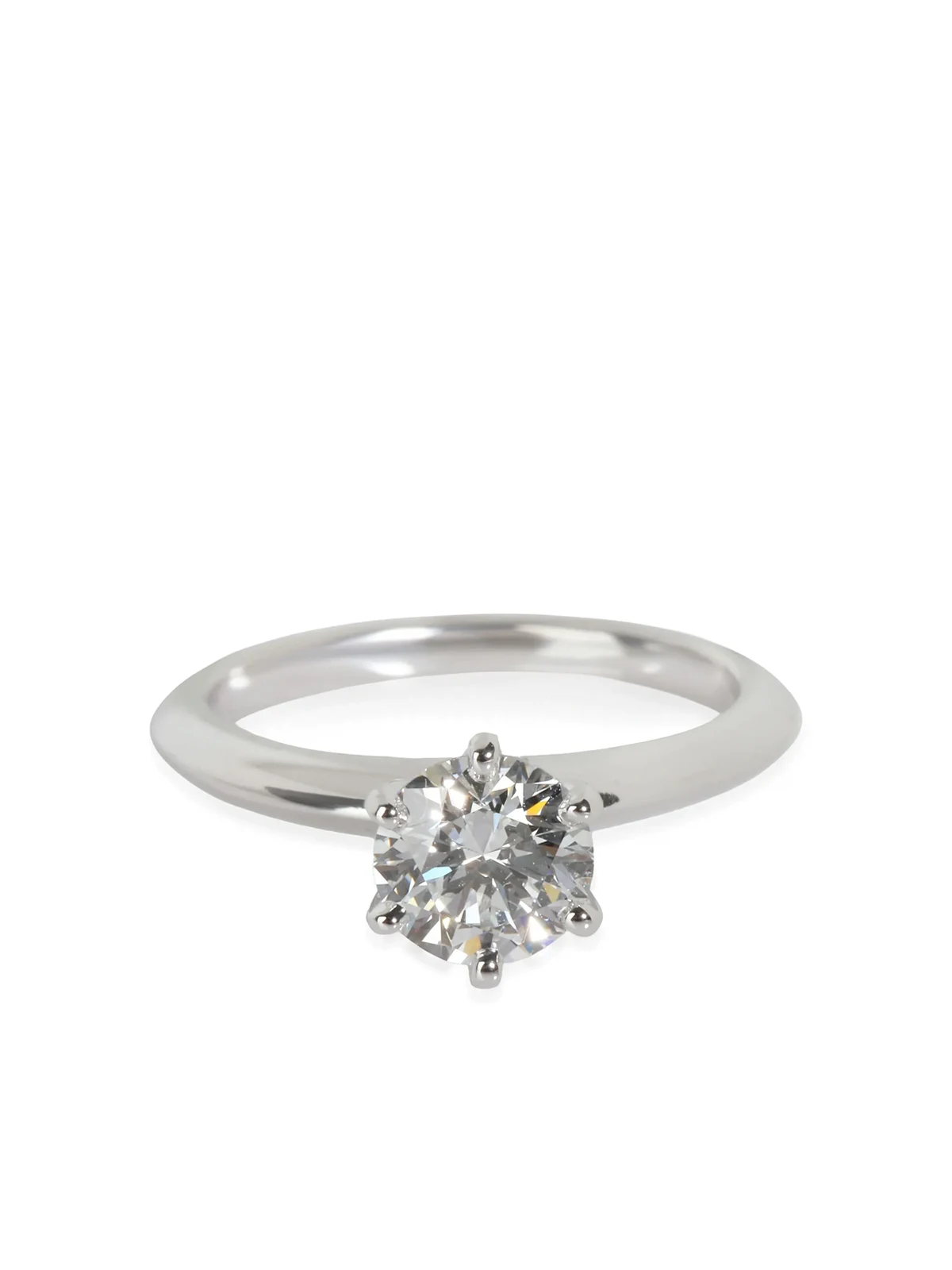 pre-owned platinum Solitaire diamond engagement ring