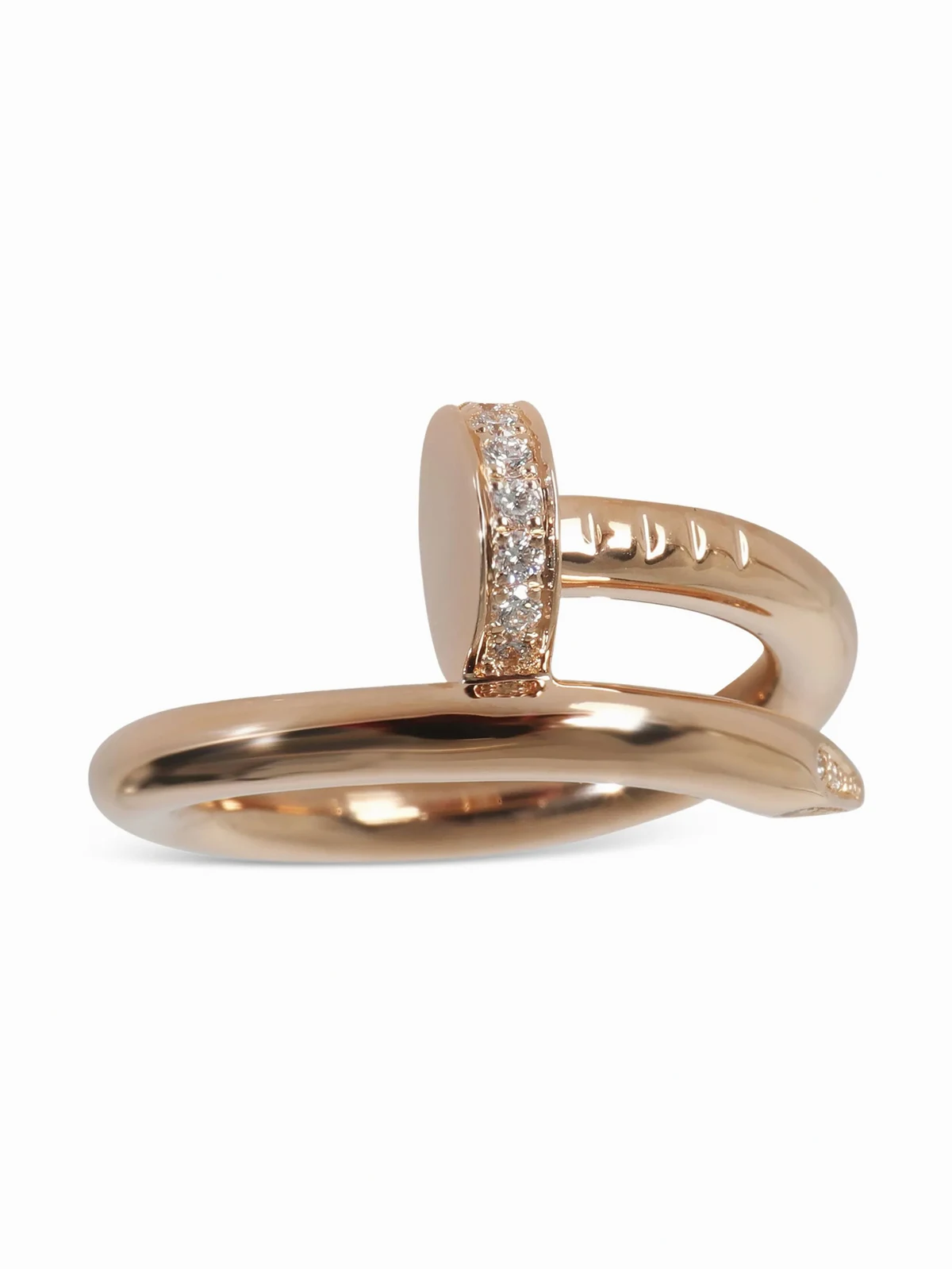 Pre-owned 18kt Juste un Clou Rotgoldring