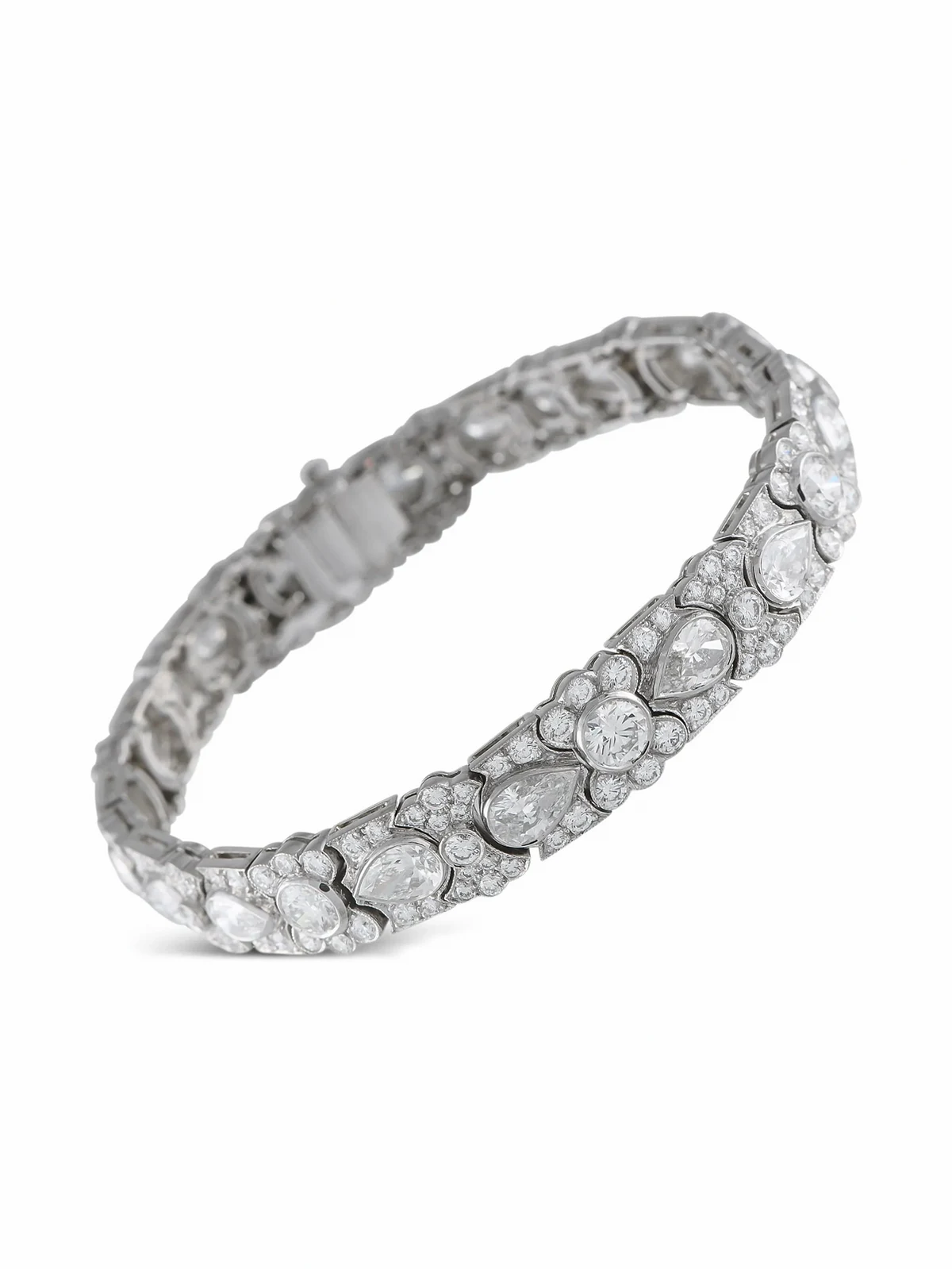 platinum Art Deco diamond bracelet
