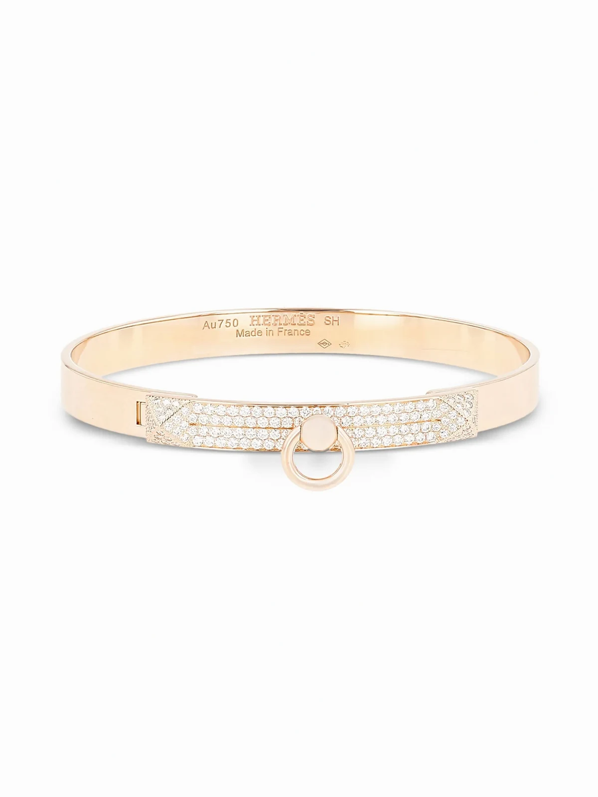 18kt rose gold Collier de chien diamond bracelet