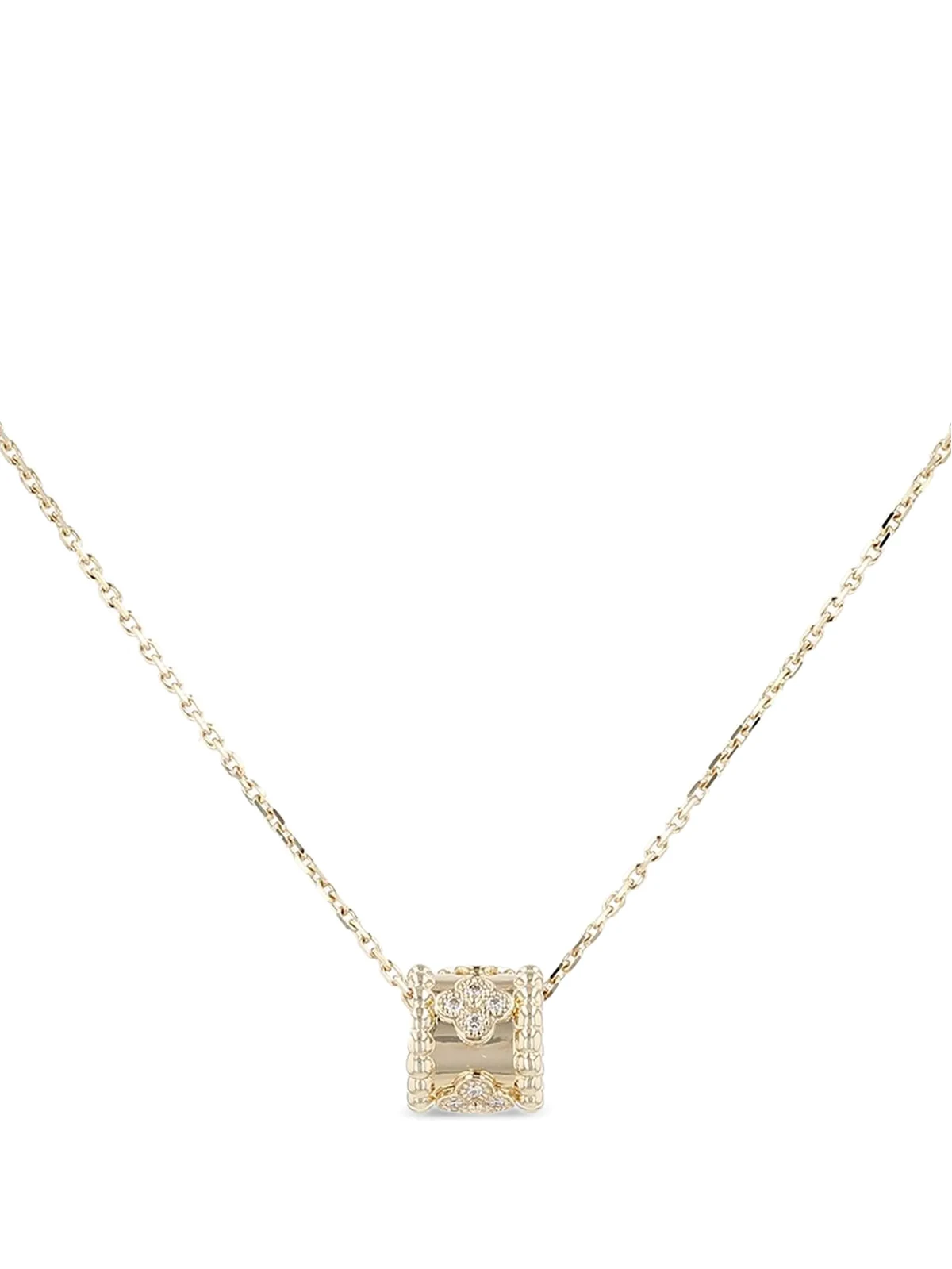 2020s Perlée Trèfles Diamanthalskette