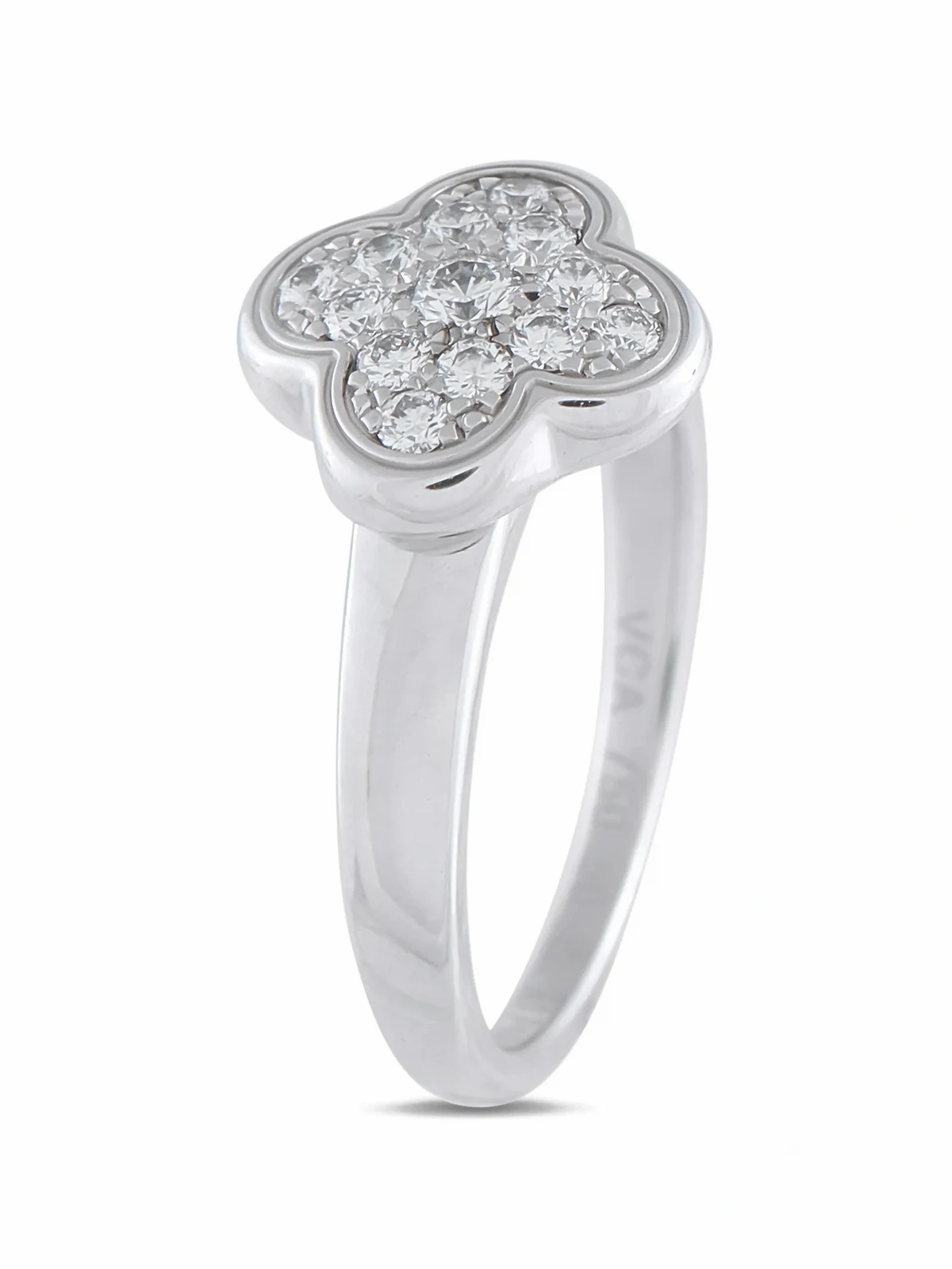 Pure Alhambra diamond ring