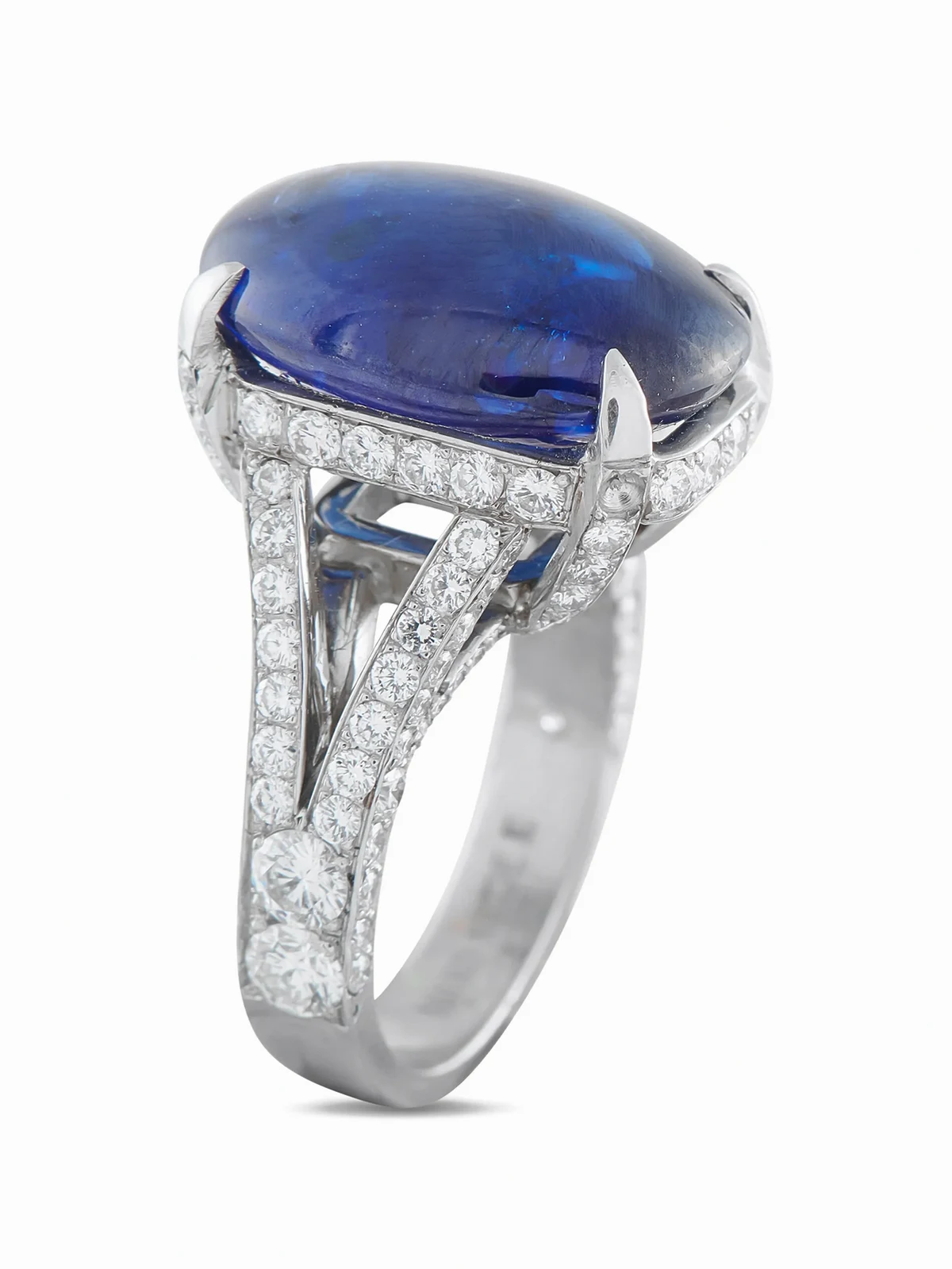 Ring mit Diamant und Saphir