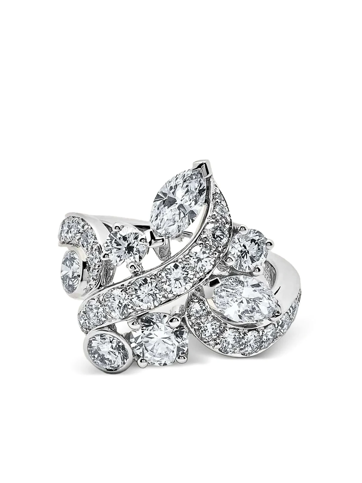 18kt Adonis Rose Weißgoldring mit Diamant