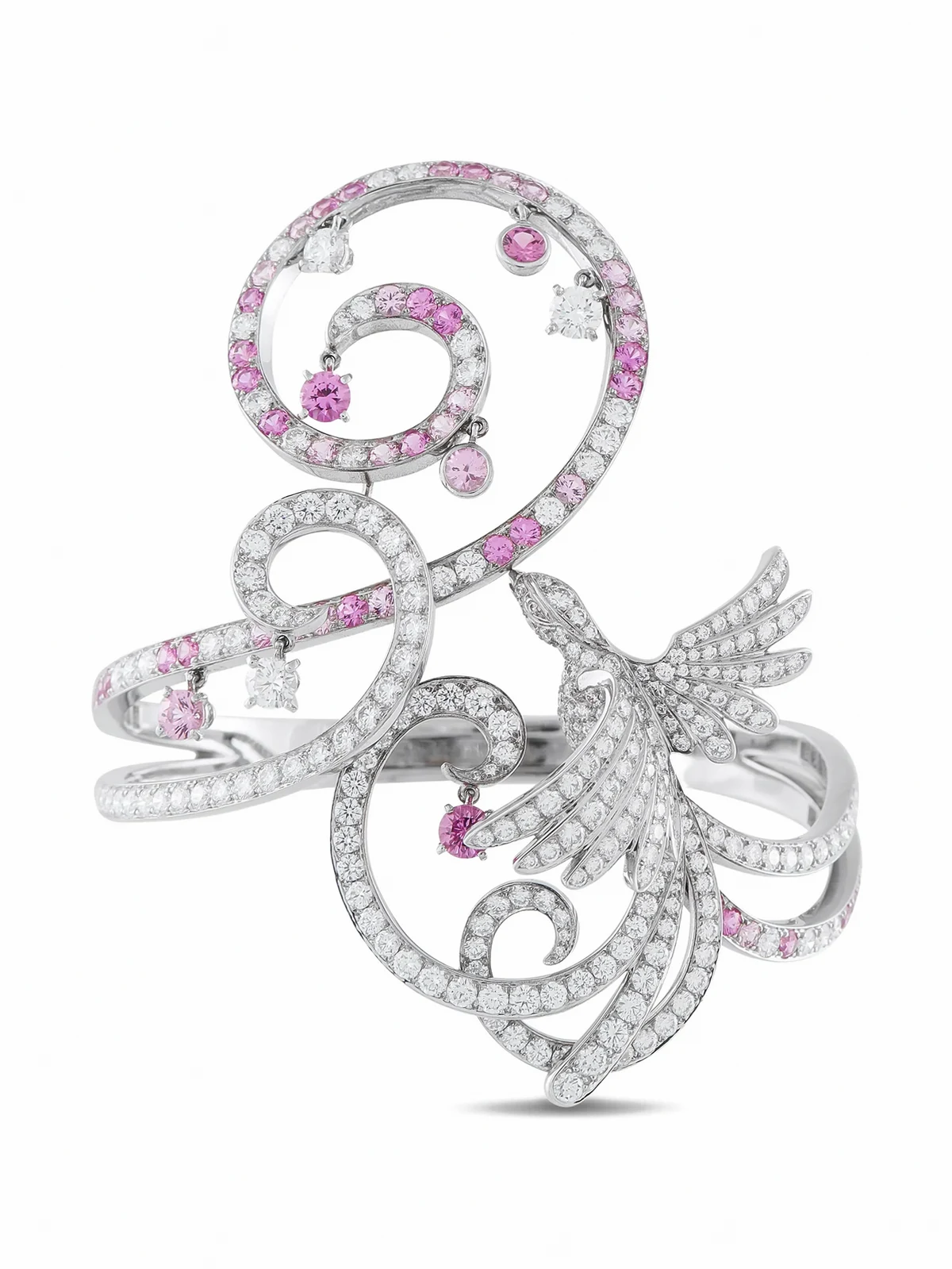 Oiseaux de Paradis diamond and sapphire bracelet