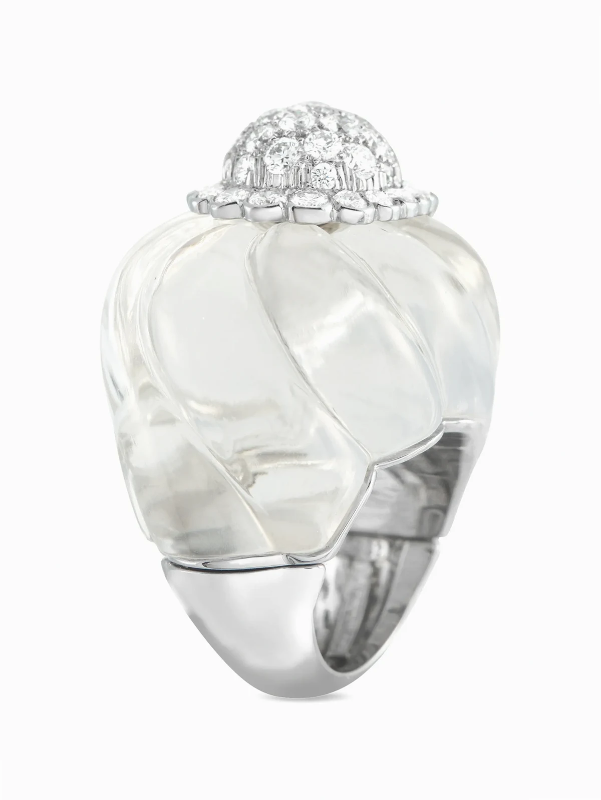 Hutton diamond and crystal ring