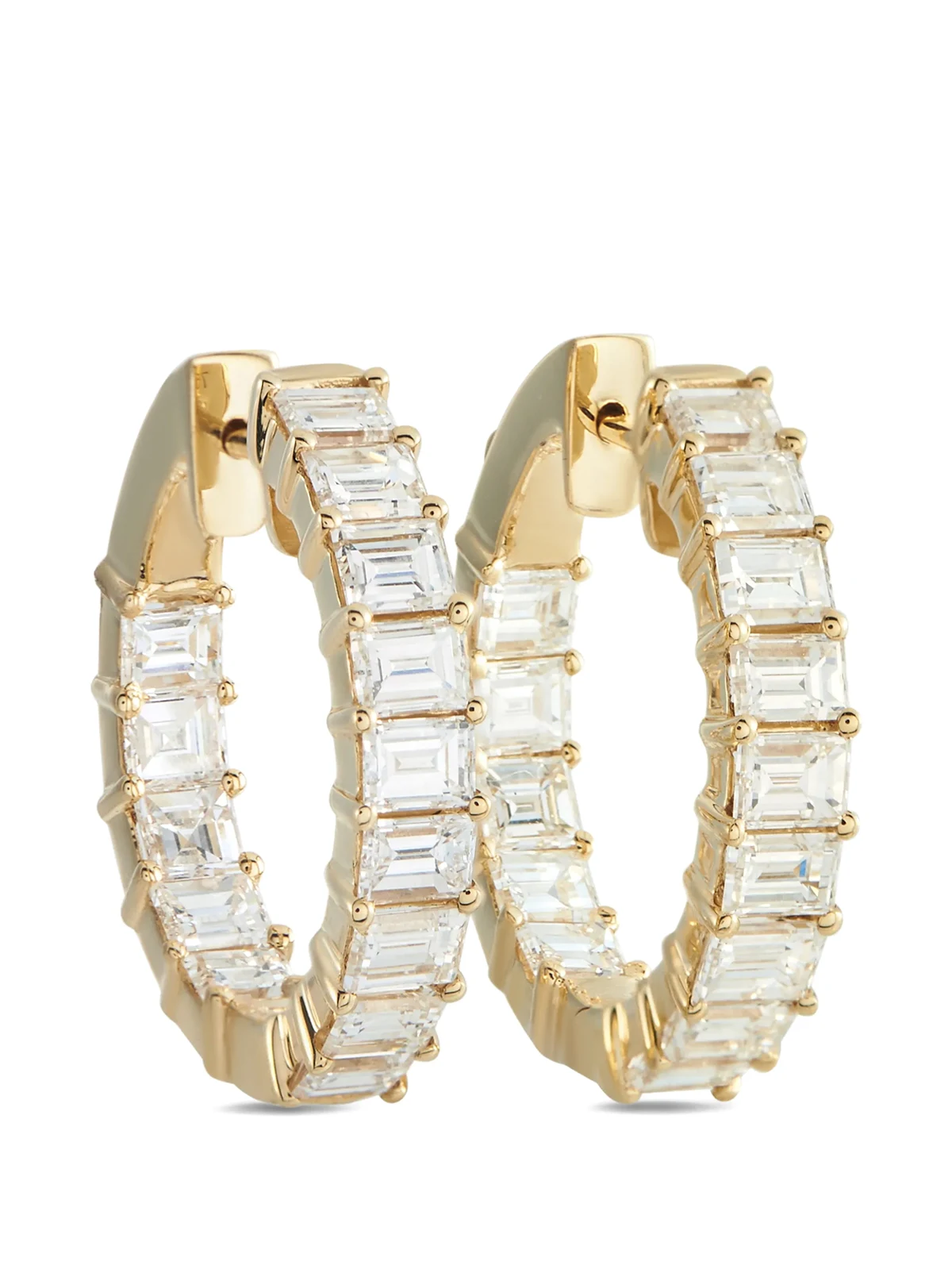 diamond hoop earrings