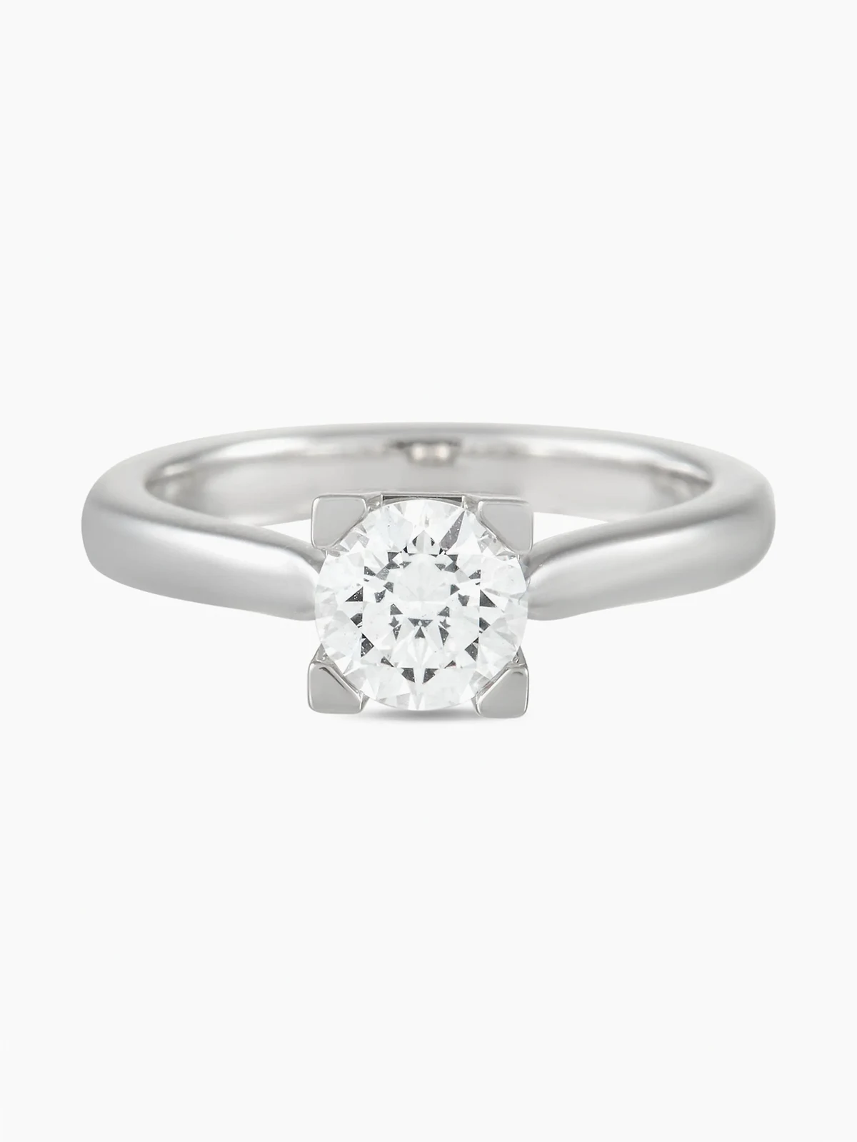 platinum engagement diamond ring