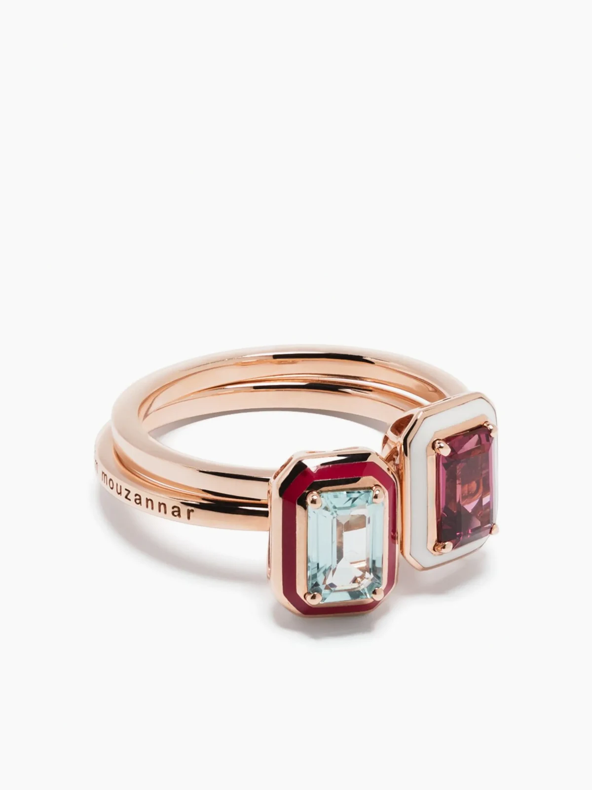 18kt Mina Rotgoldring mit Turmalin