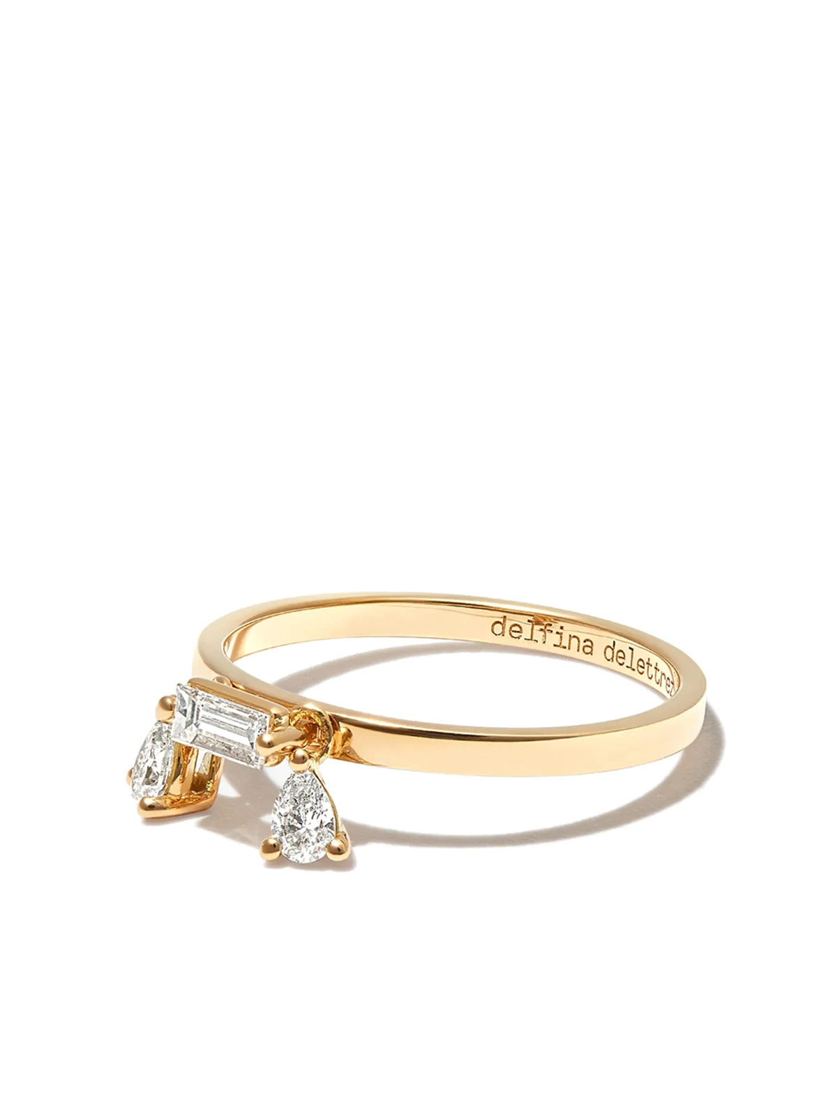 18kt yellow gold Dancing Diamonds ring
