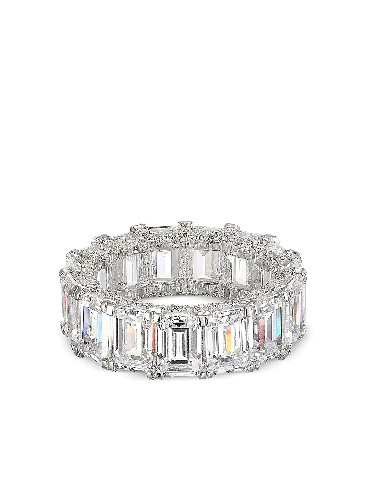 Dust Baguette Eternity diamond ring