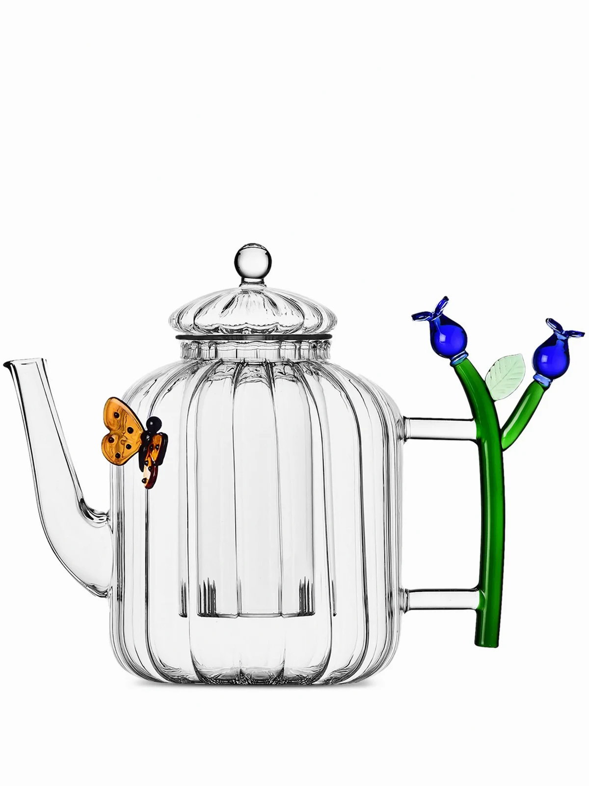 Botanica glazed-finish teapot