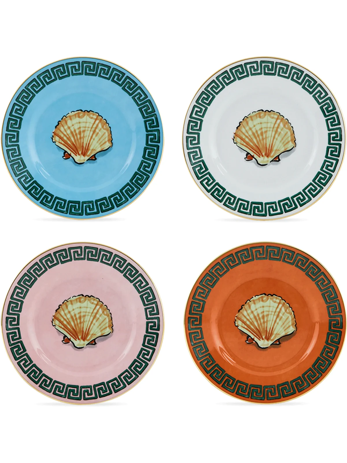 Viaggio di Nettuno flat bread plates (set of 4)