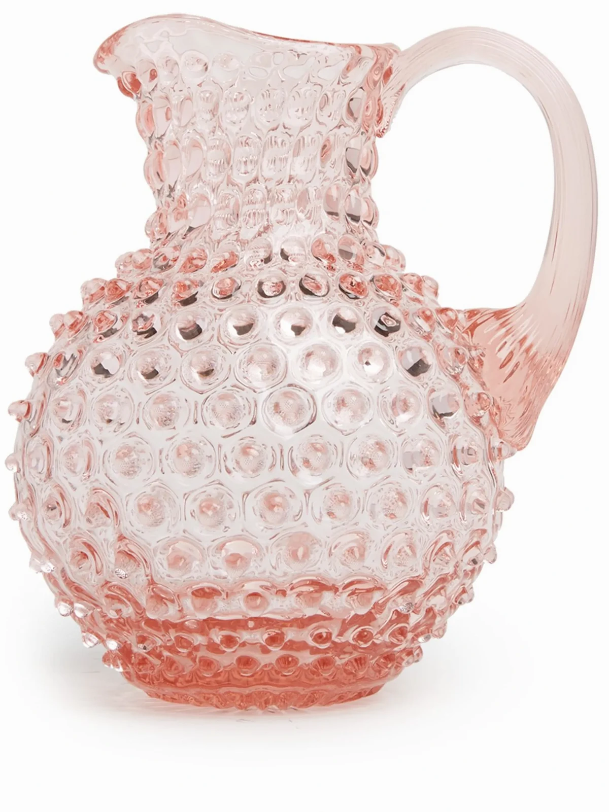Hobnail glass jug