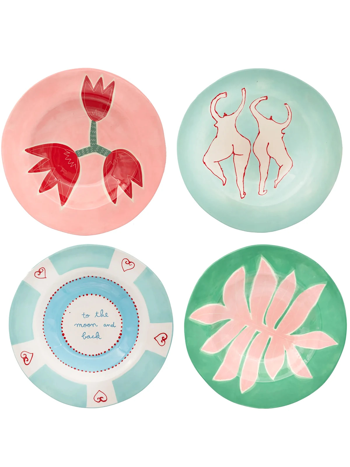 To The Moon And Back dinner plates (set of 4)