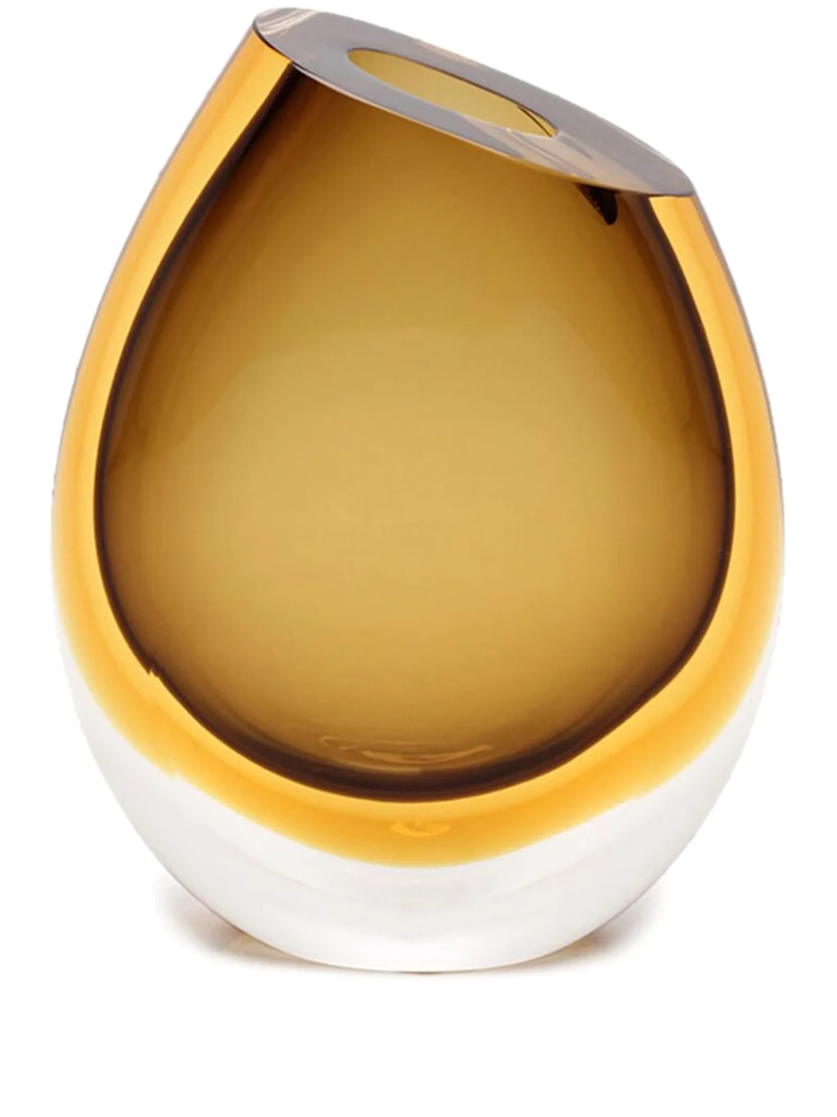 Zweifarbige 96 Vase aus Glas