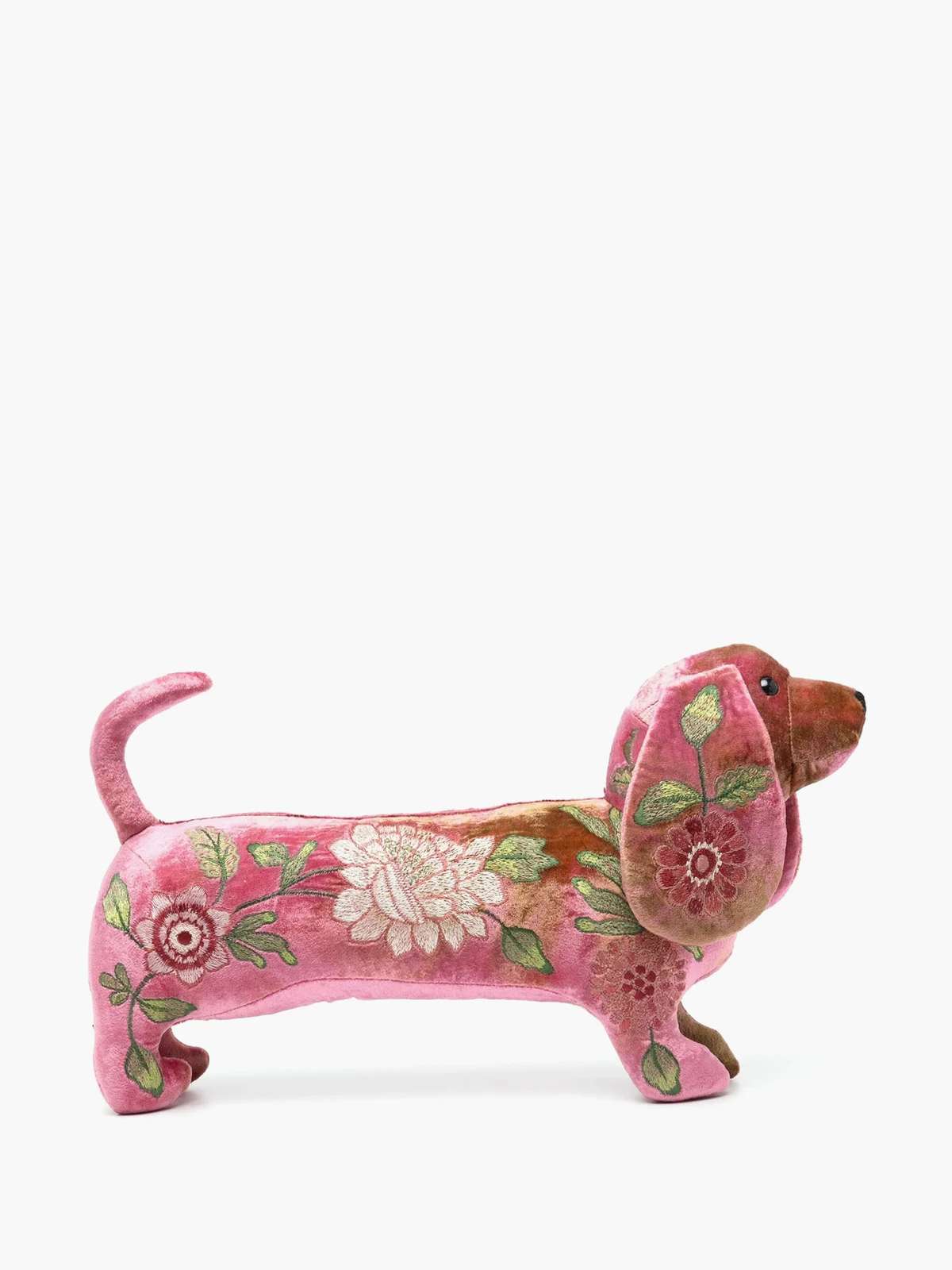 dachshund embroidered soft toy