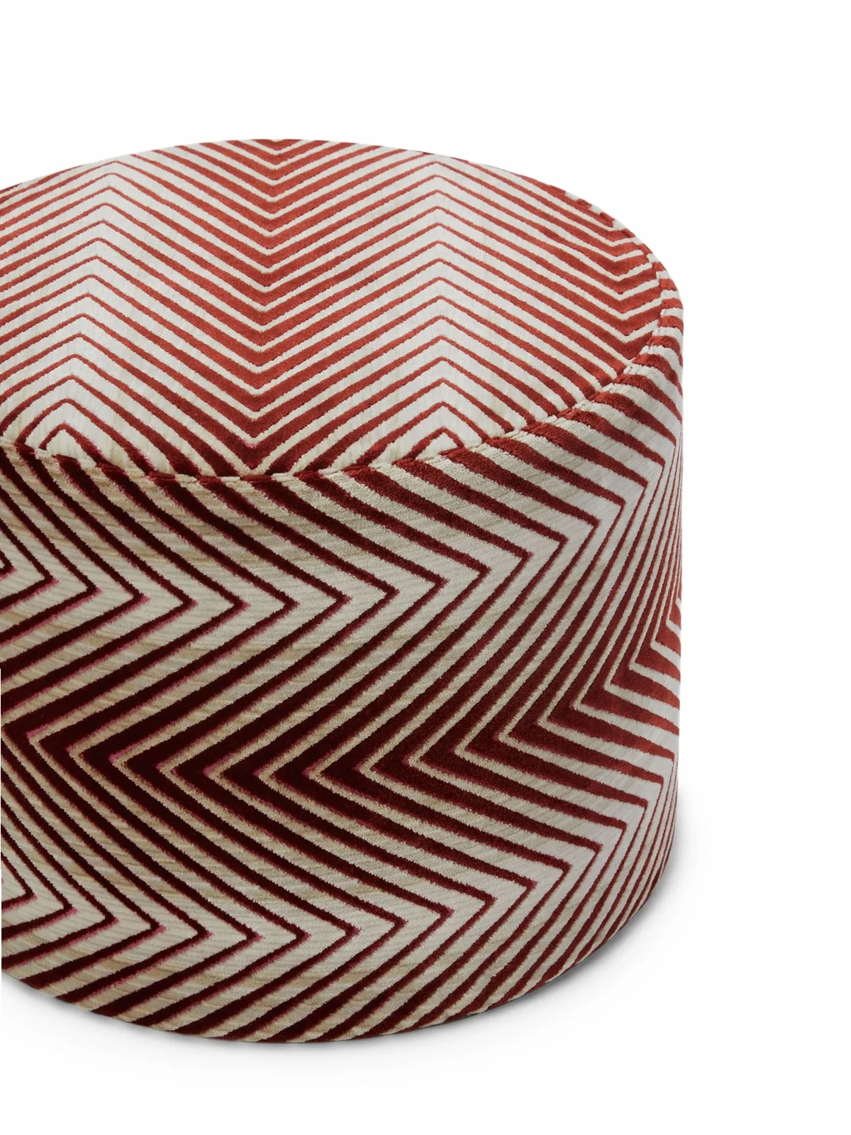 Ziggy chevron-pattern pouffe (40cm x 30cm)