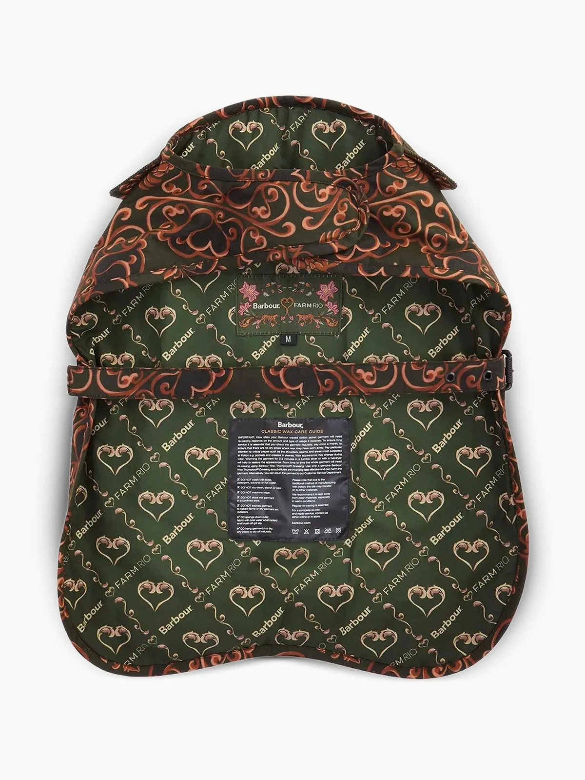 x Farm Rio Pineapple corduroy-detail patterned pet coat