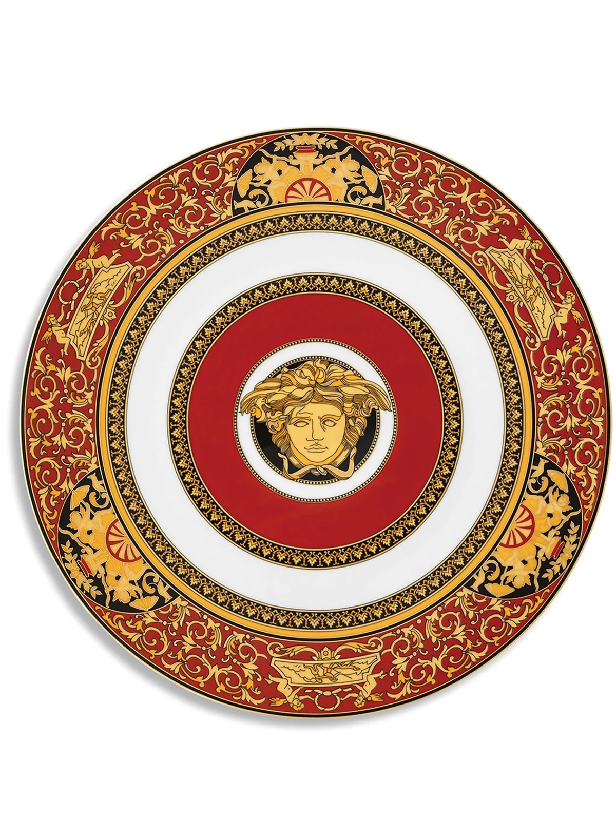 Medusa porcelain serving plate