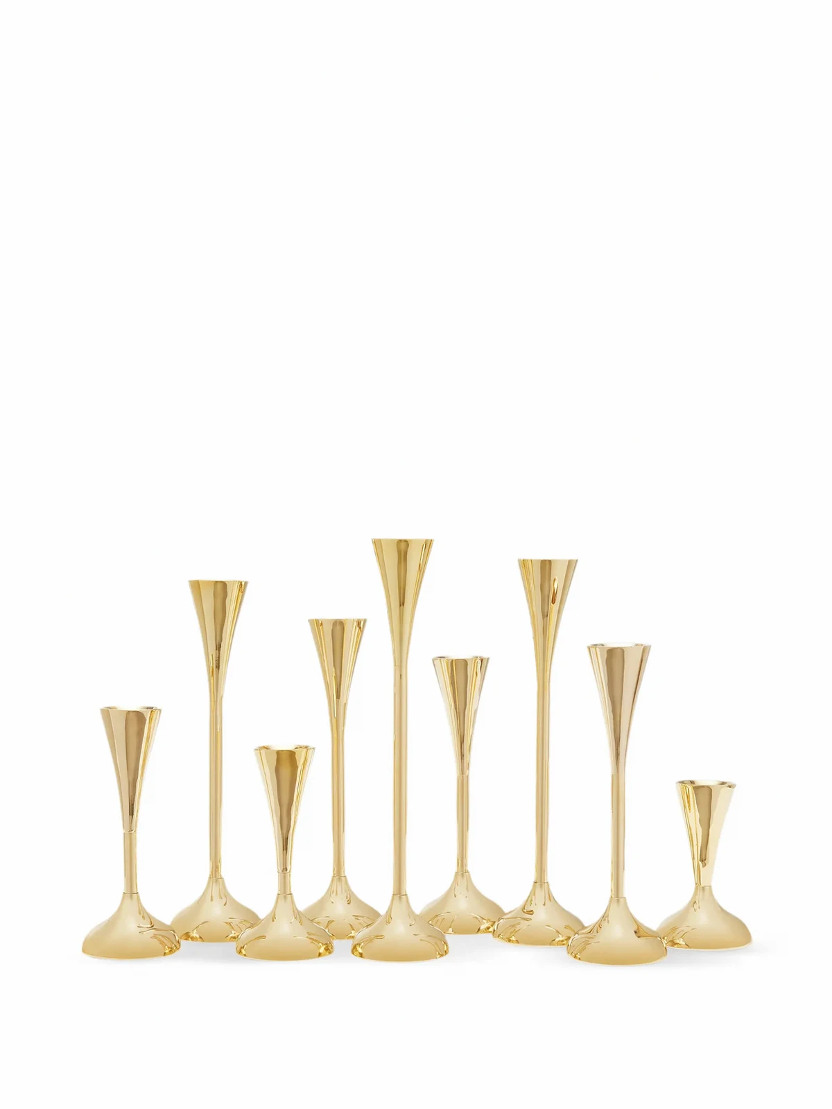 Drip candlestick holders (set of nine)