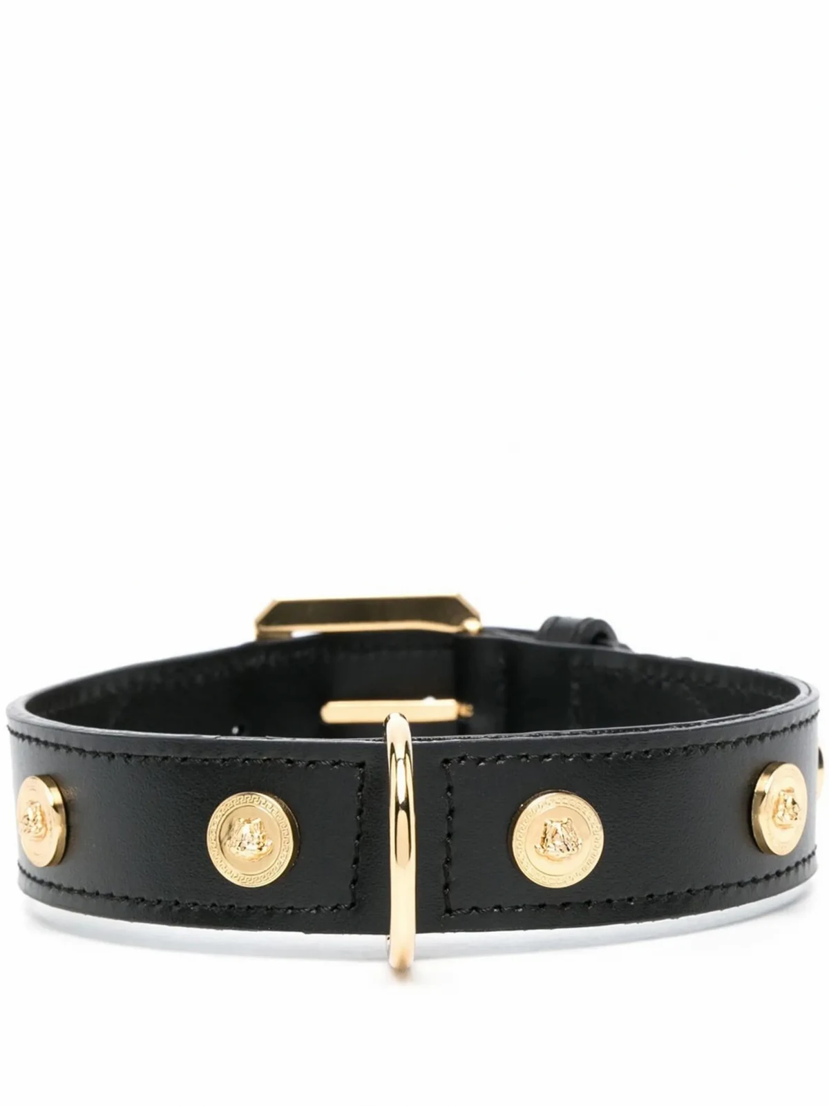 studded leather pet collar