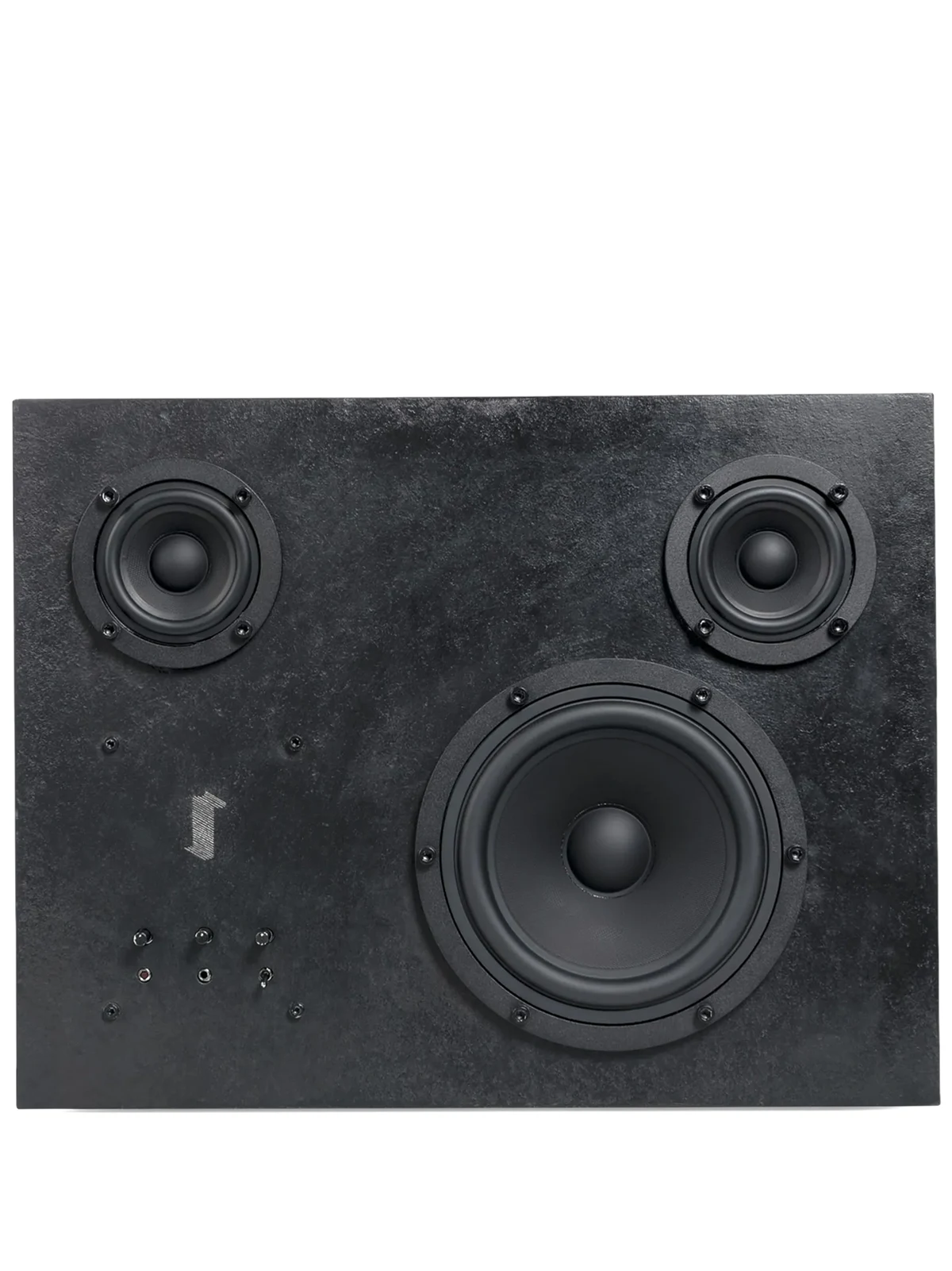 Eckiger Lautsprecher aus Stahl