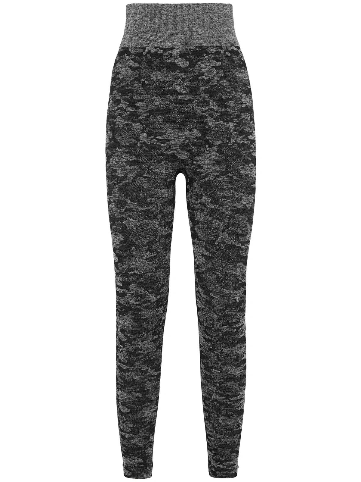 camouflage-print performance leggings