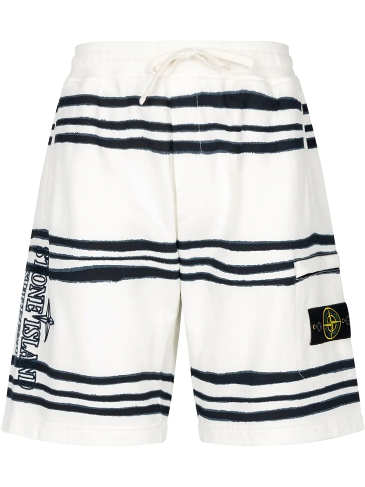 x Stone Island Warp striped shorts