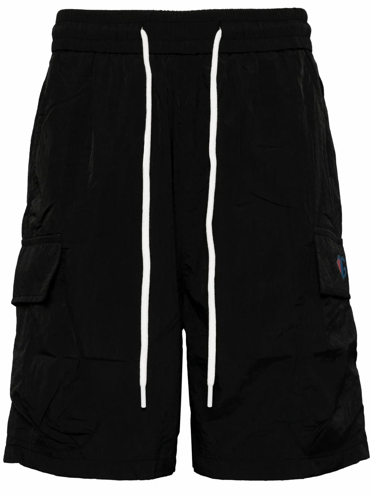 logo-print drawstring-waist shorts