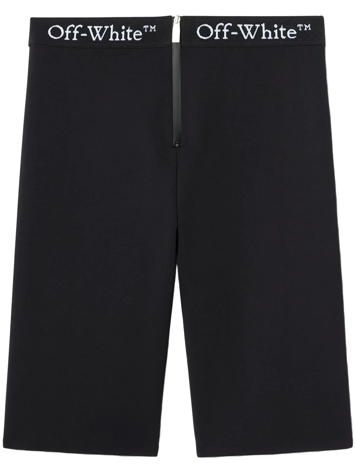 logo-waistband zip shorts