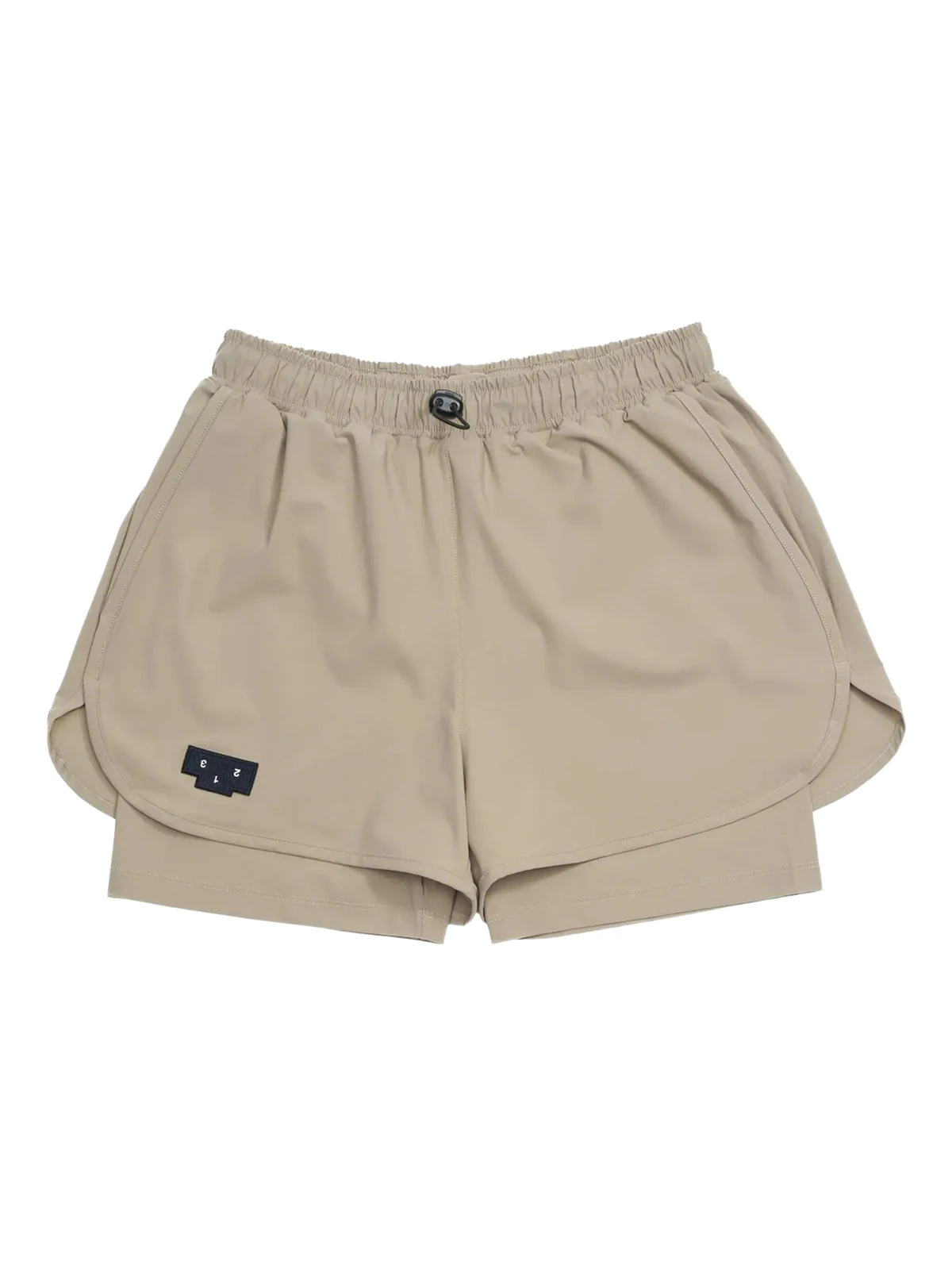 logo-patch shorts