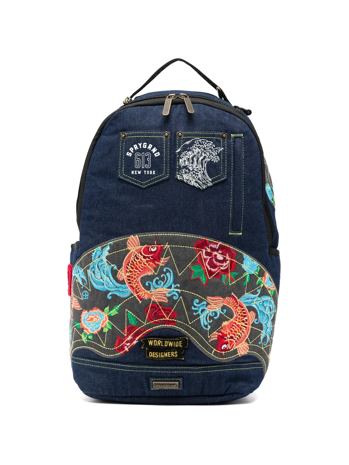 Evisu Style embroidered backpack