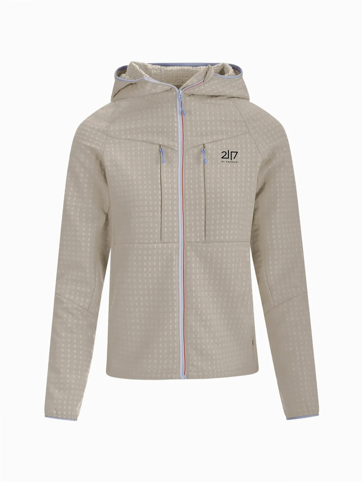 hooded zip-up jacket