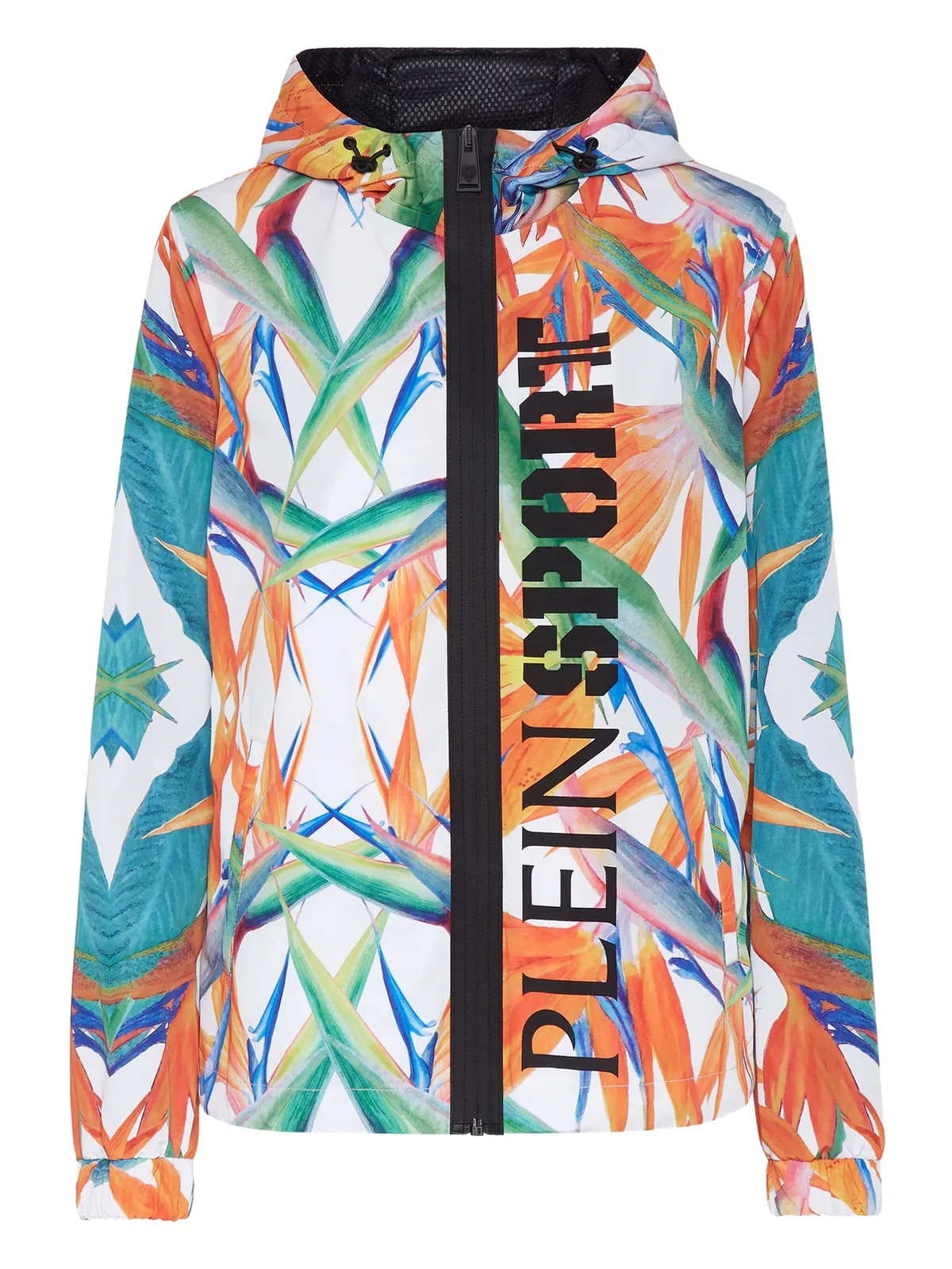 K-Way floral-print zipped lightweight jacket