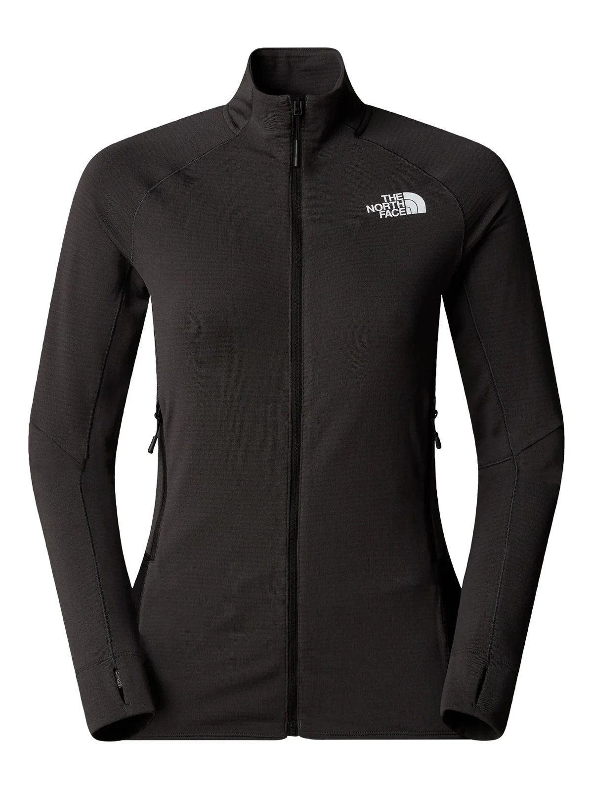 zip-up long-sleeve top